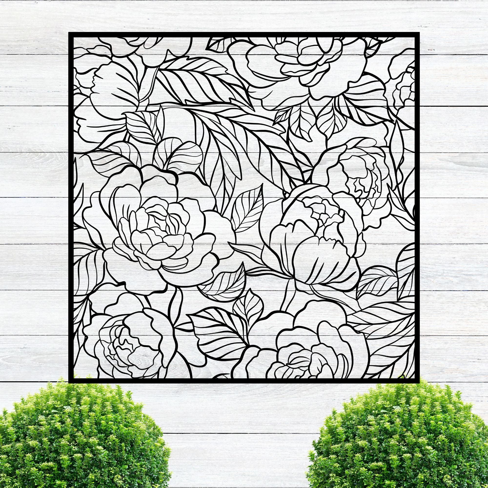 Peony Wall Art - Cool Metal Signs