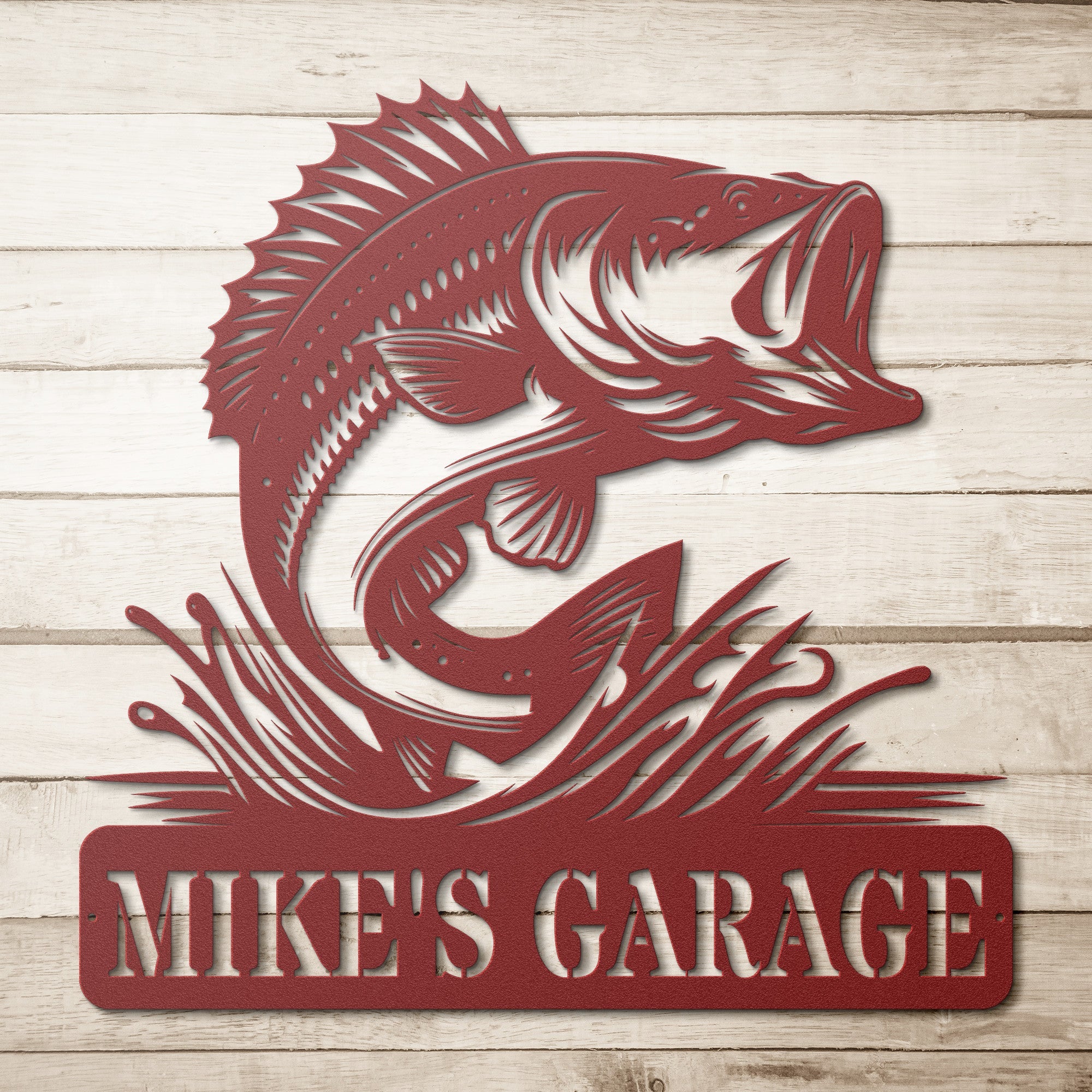 Personalized Bass Sign - Cool Metal Signs