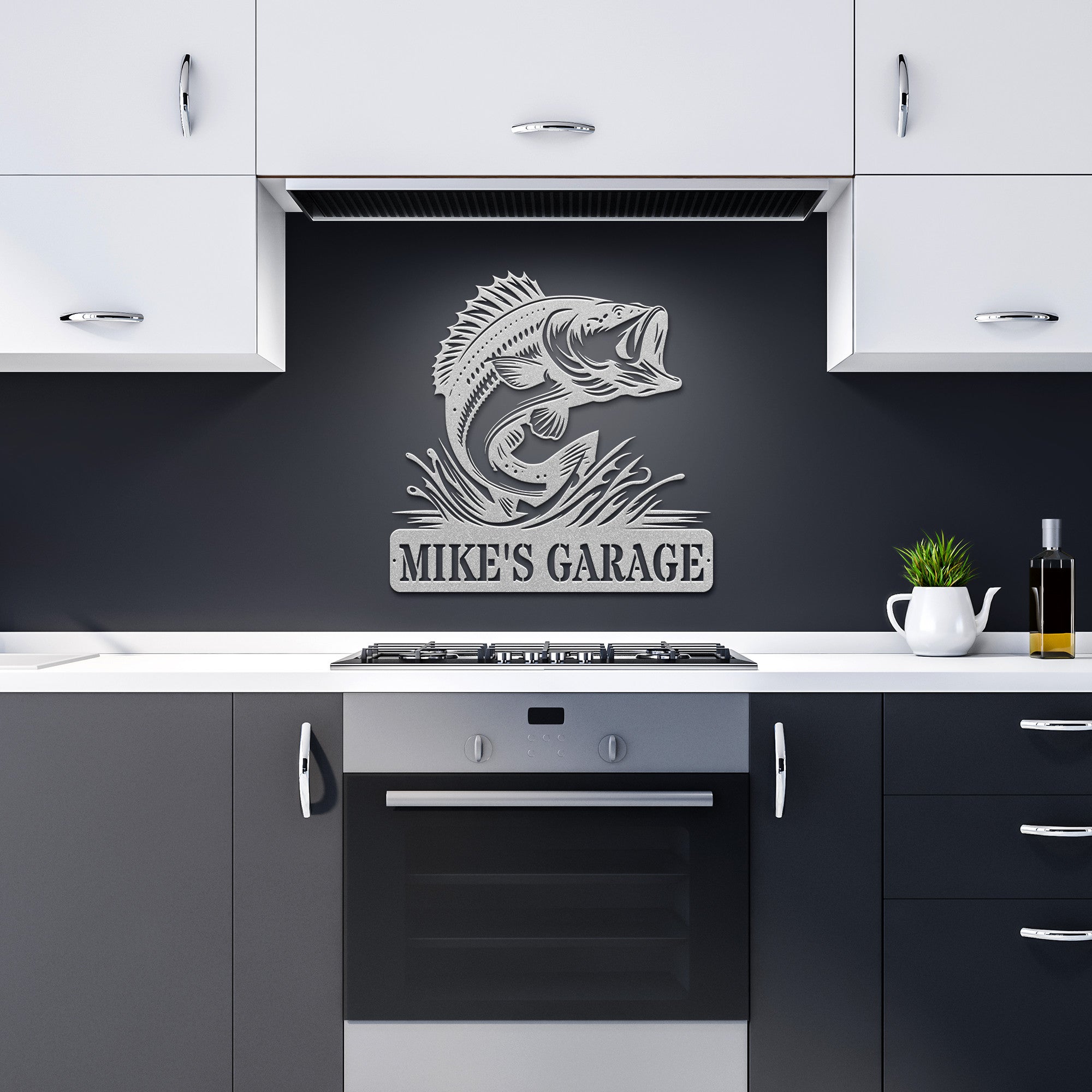 Personalized Bass Sign - Cool Metal Signs