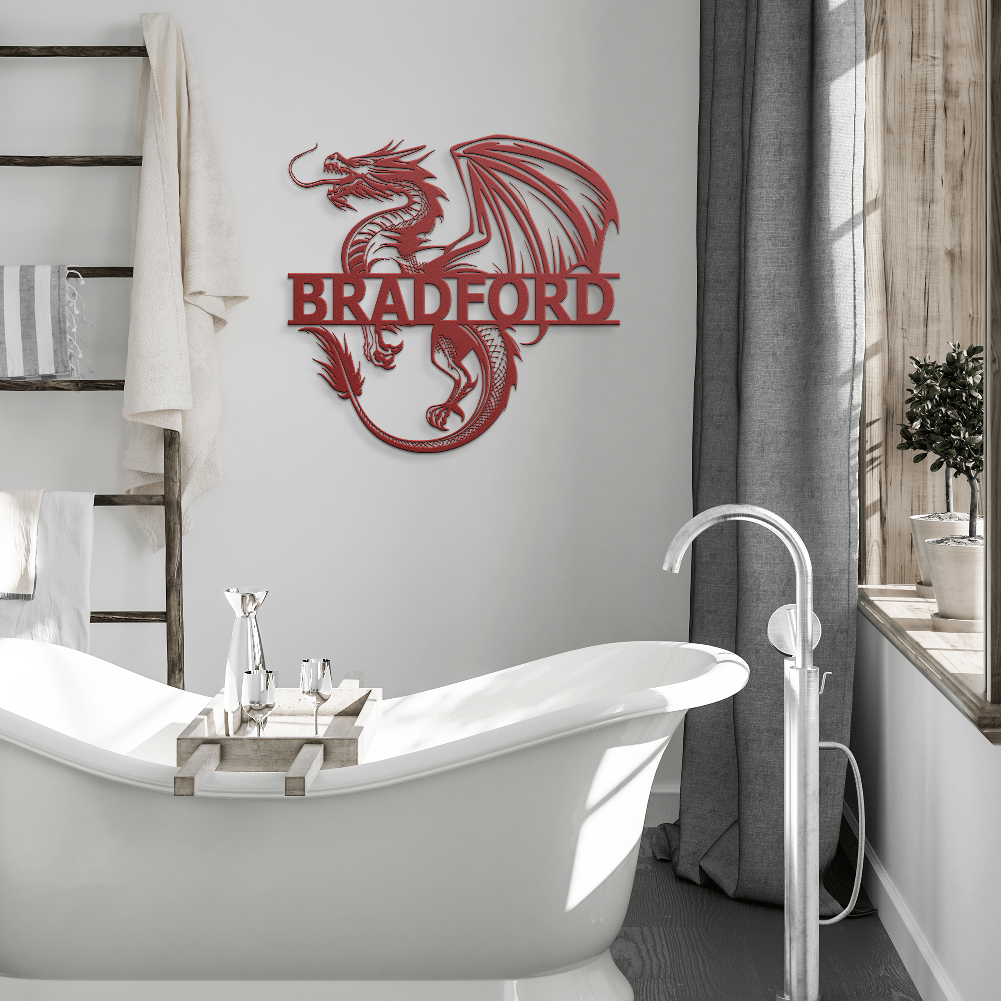 Personalized Dragon Sign - Cool Metal Signs