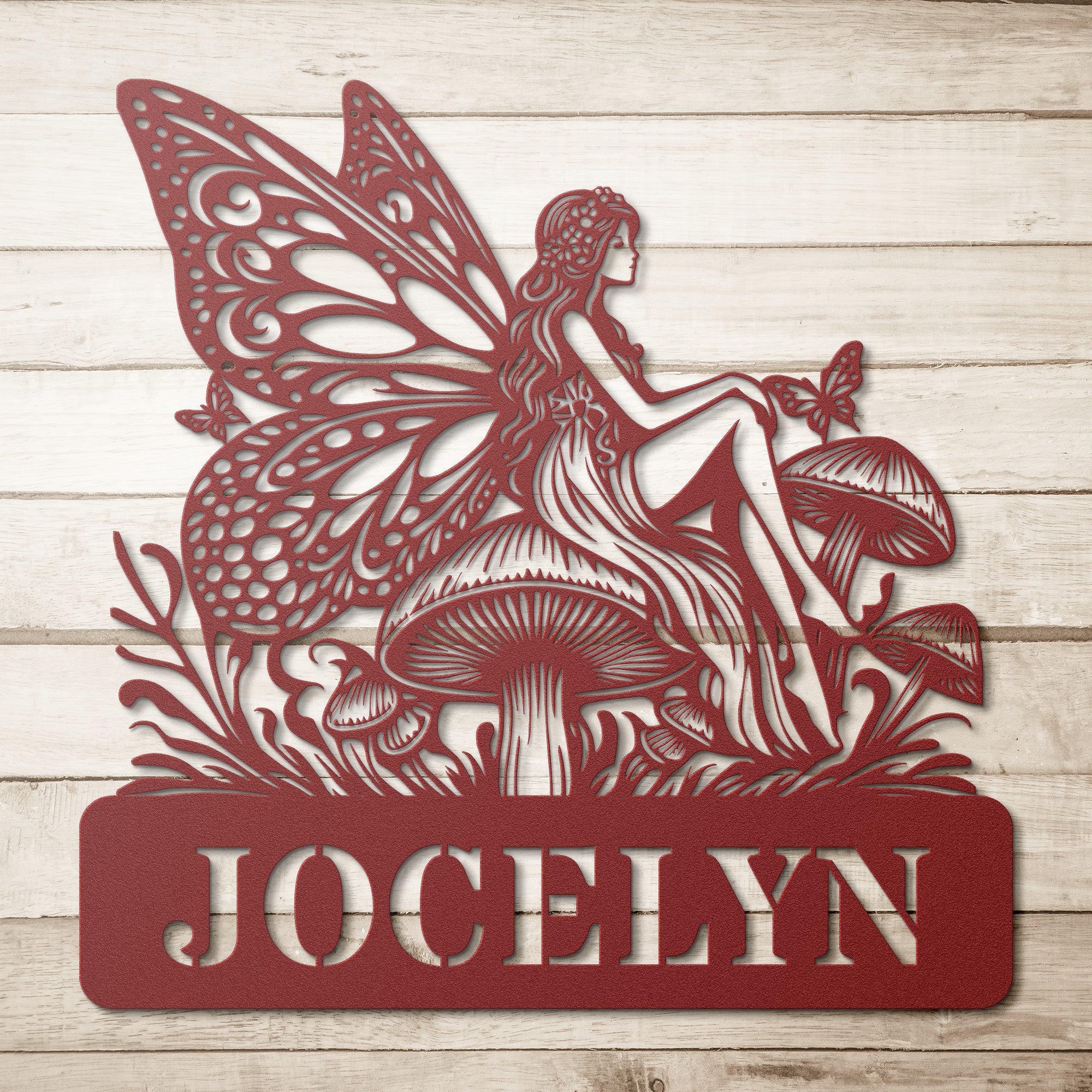 Personalized Fairy with Wings - Cool Metal Signs