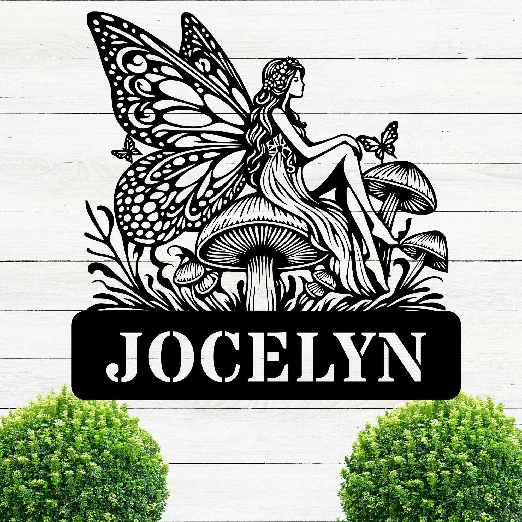 Personalized Fairy with Wings - Cool Metal Signs