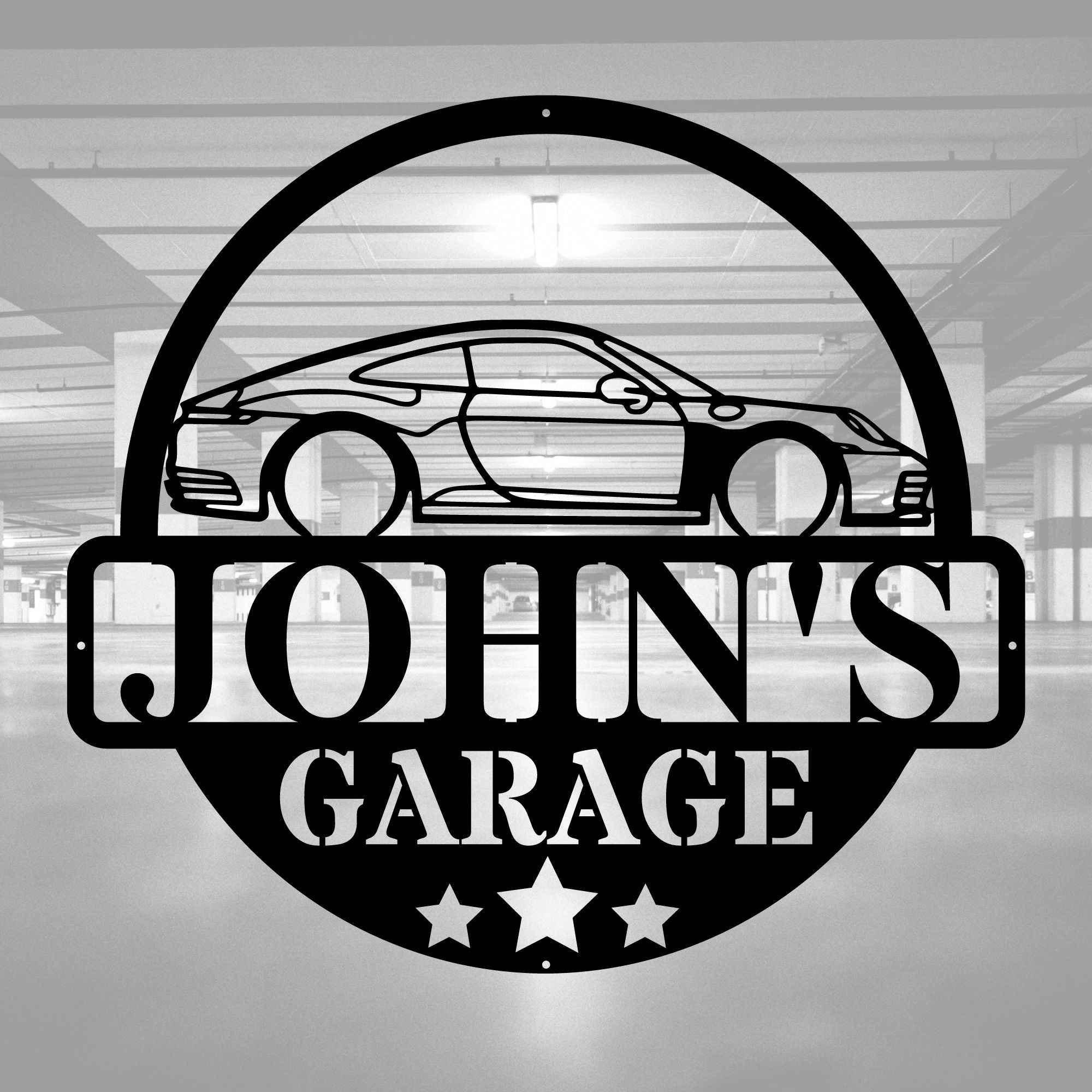 Personalized Garage Sign - Cool Metal Signs