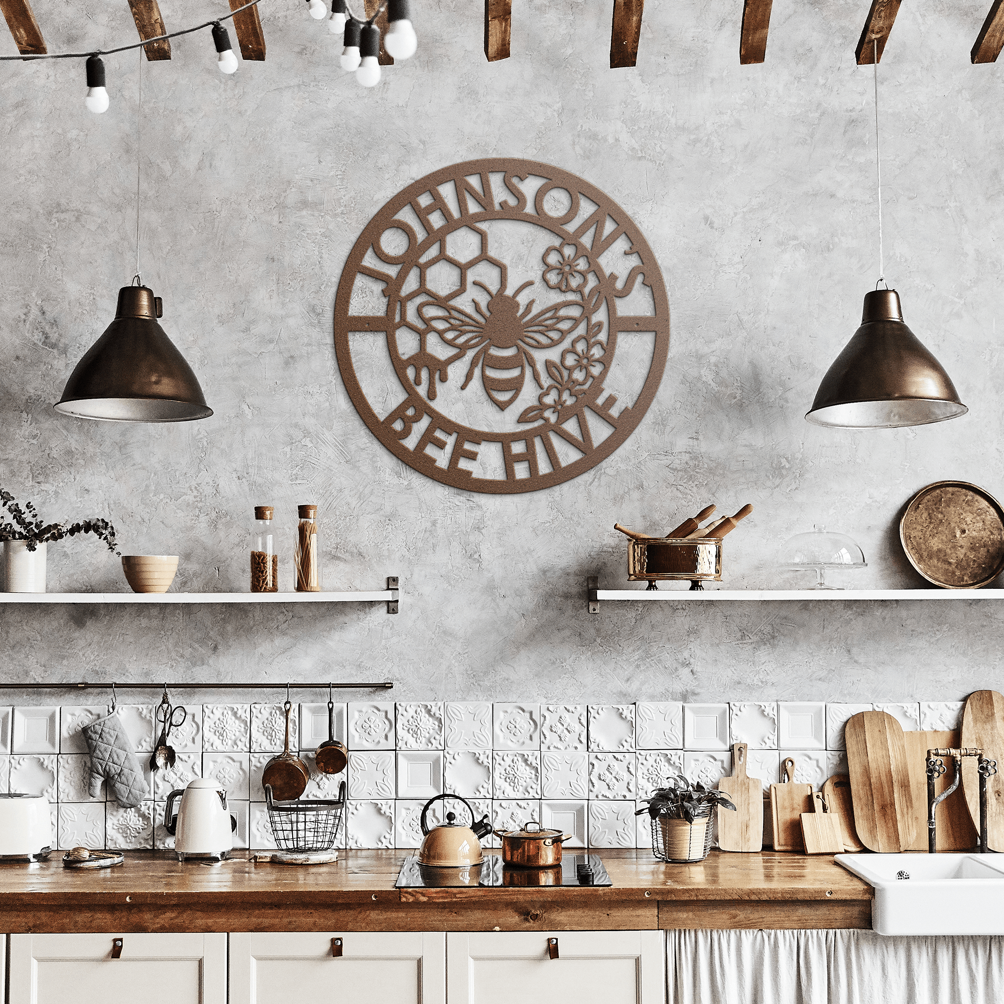 Personalized Honey Bee Metal Sign - Cool Metal Signs
