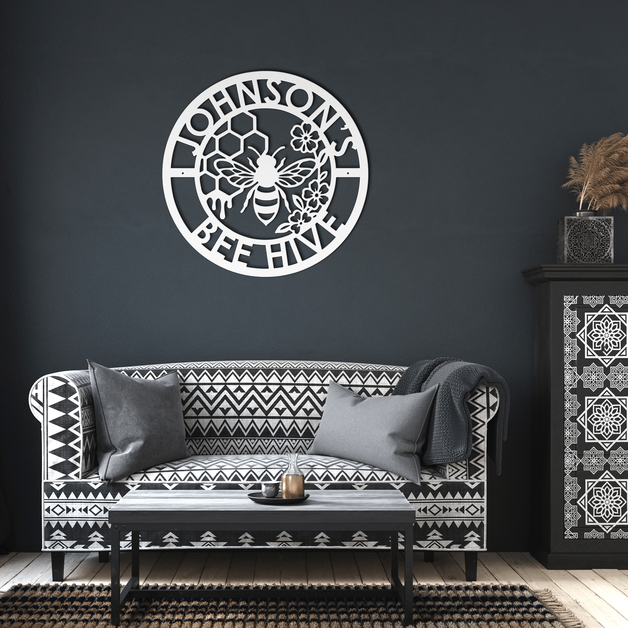 Personalized Honey Bee Metal Sign - Cool Metal Signs
