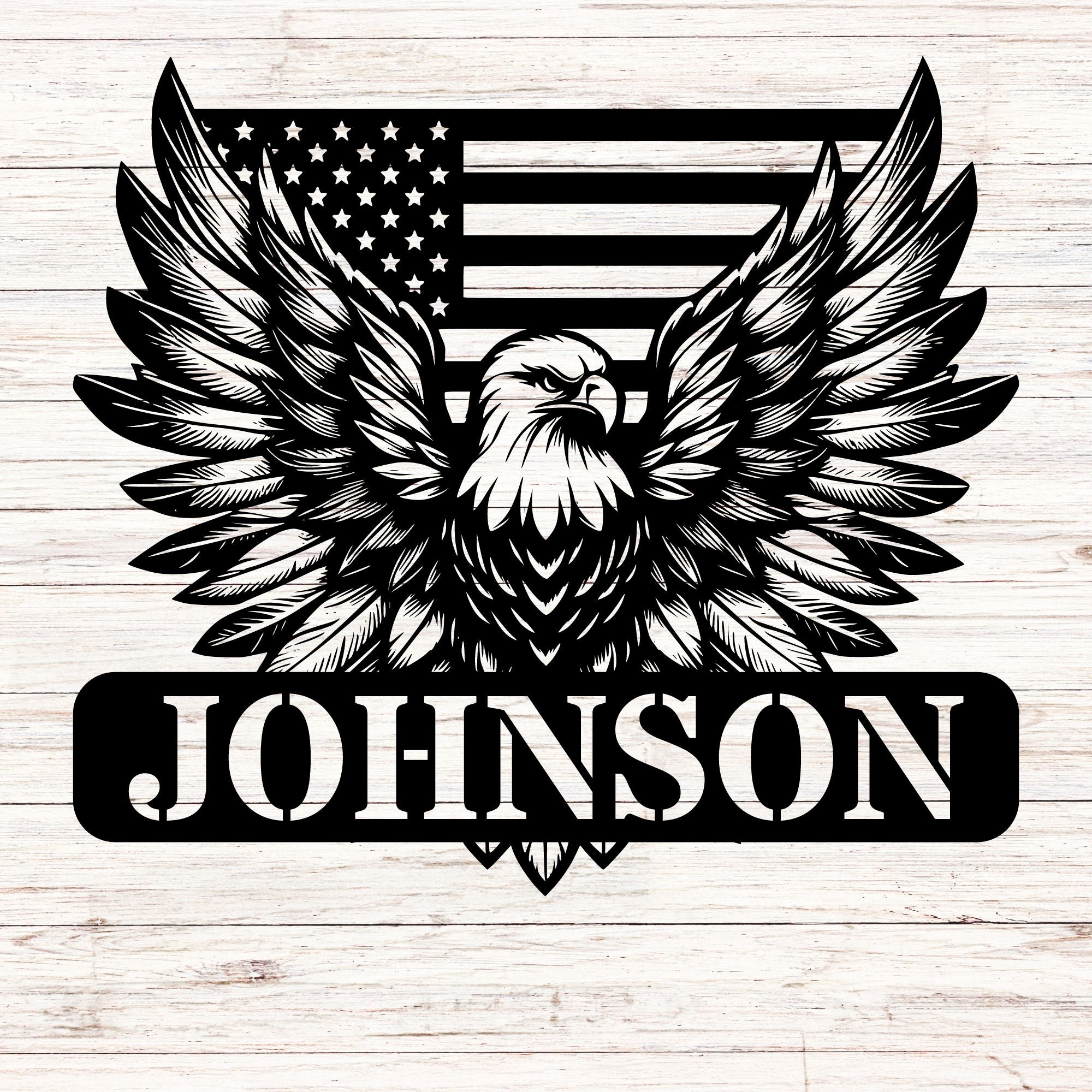 Personalized Liberty Eagle - Cool Metal Signs