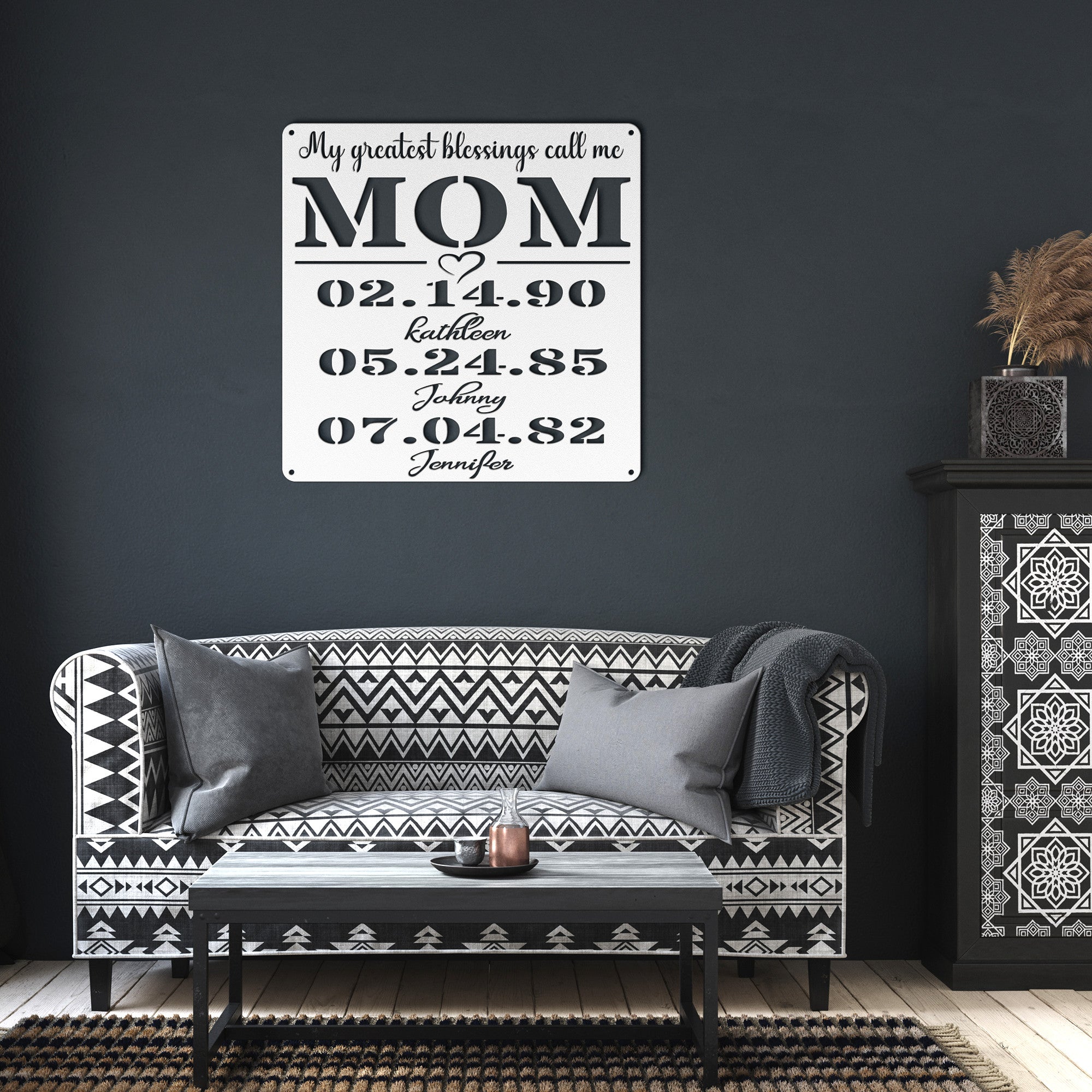 Personalized MOM Plaque - Cool Metal Signs