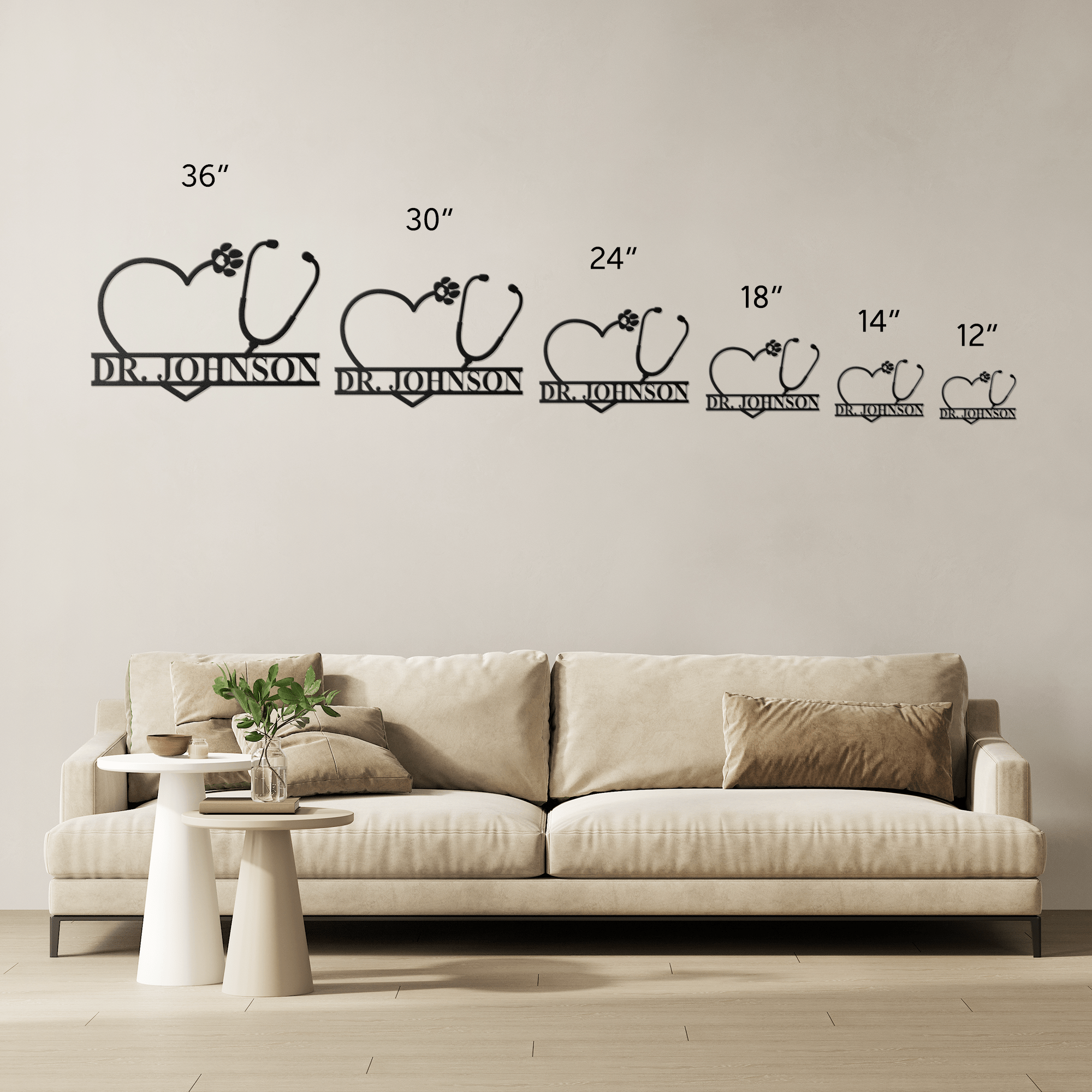 Personalized Veterinarian Sign - Cool Metal Signs