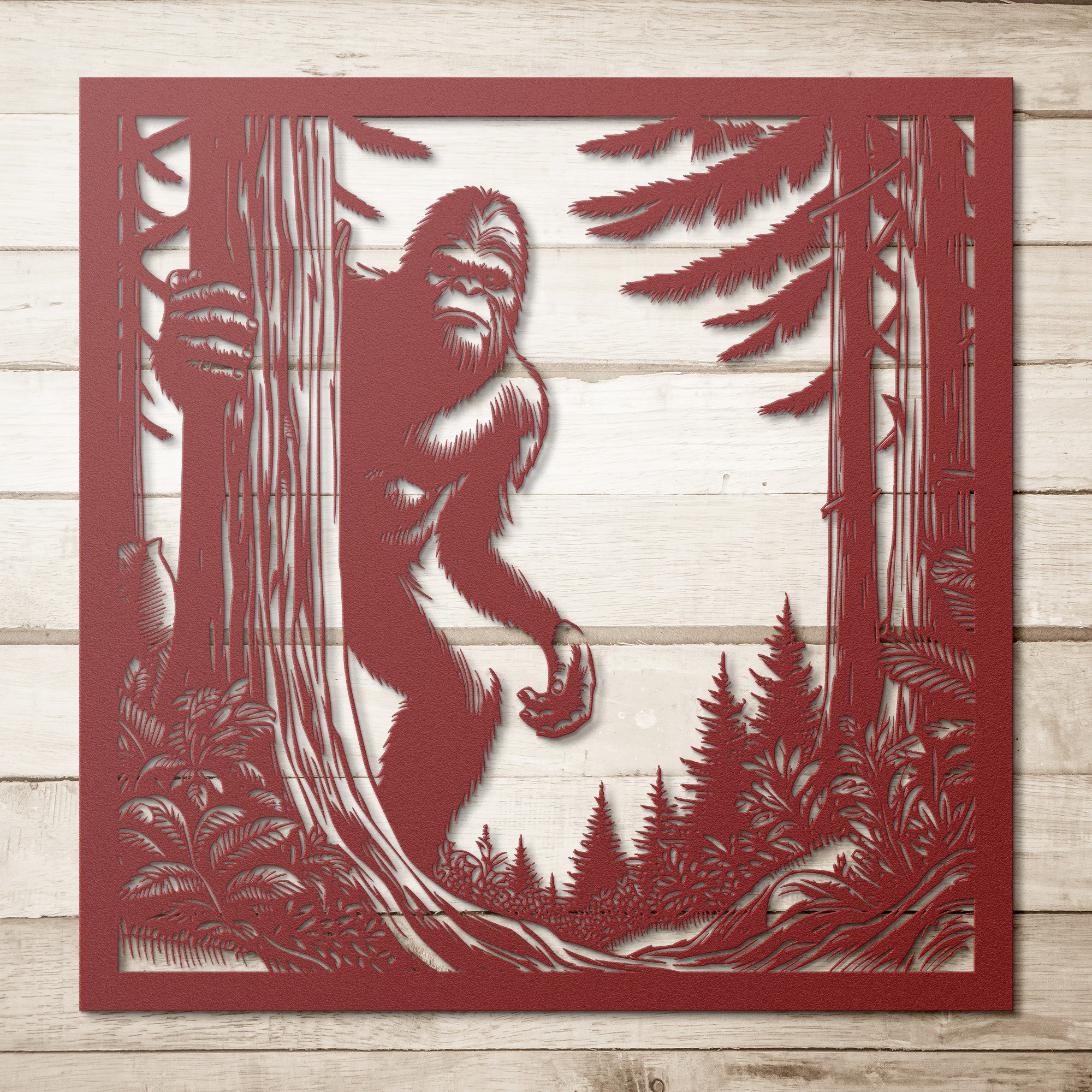 Sasquatch Metal Sign - Cool Metal Signs