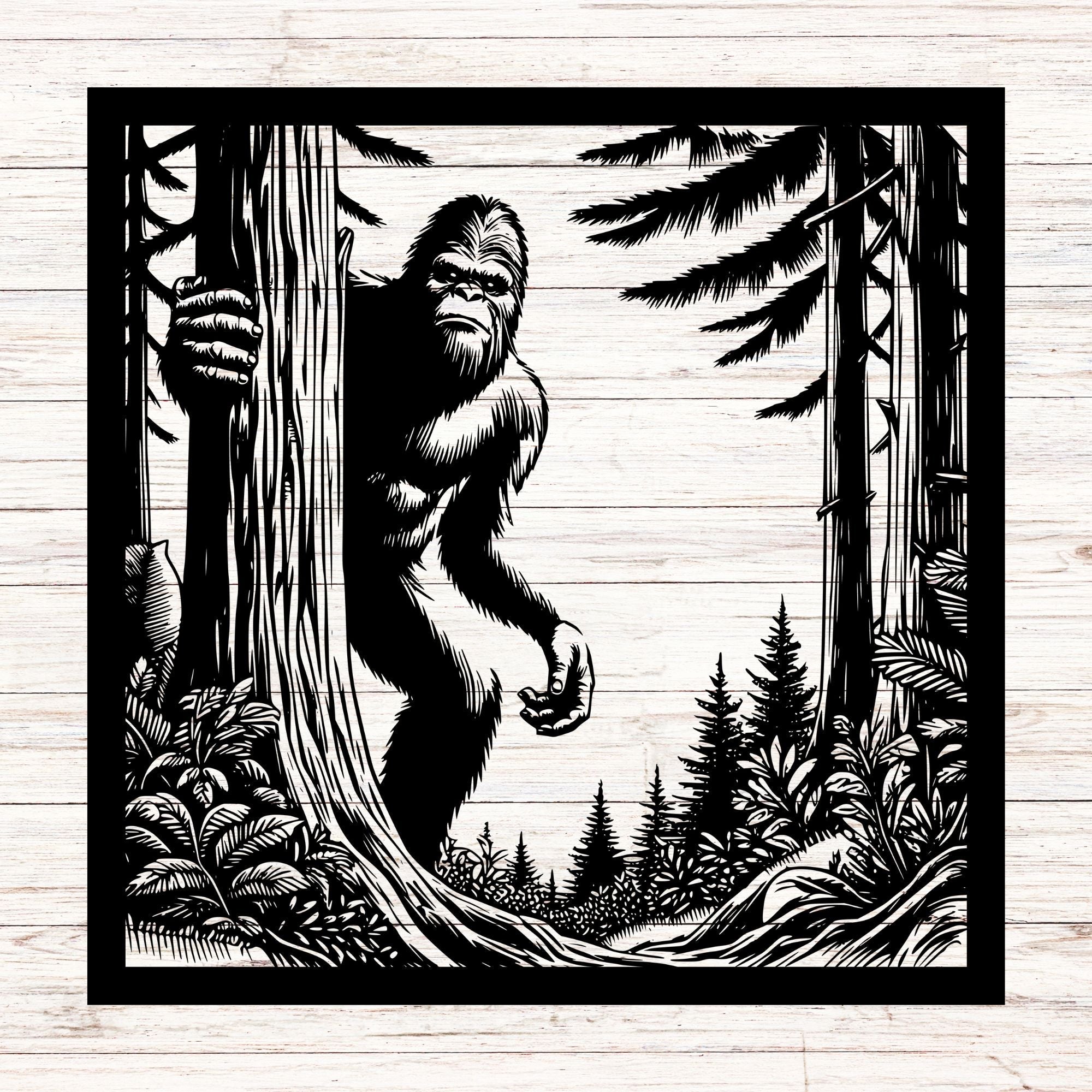 Sasquatch Metal Sign - Cool Metal Signs