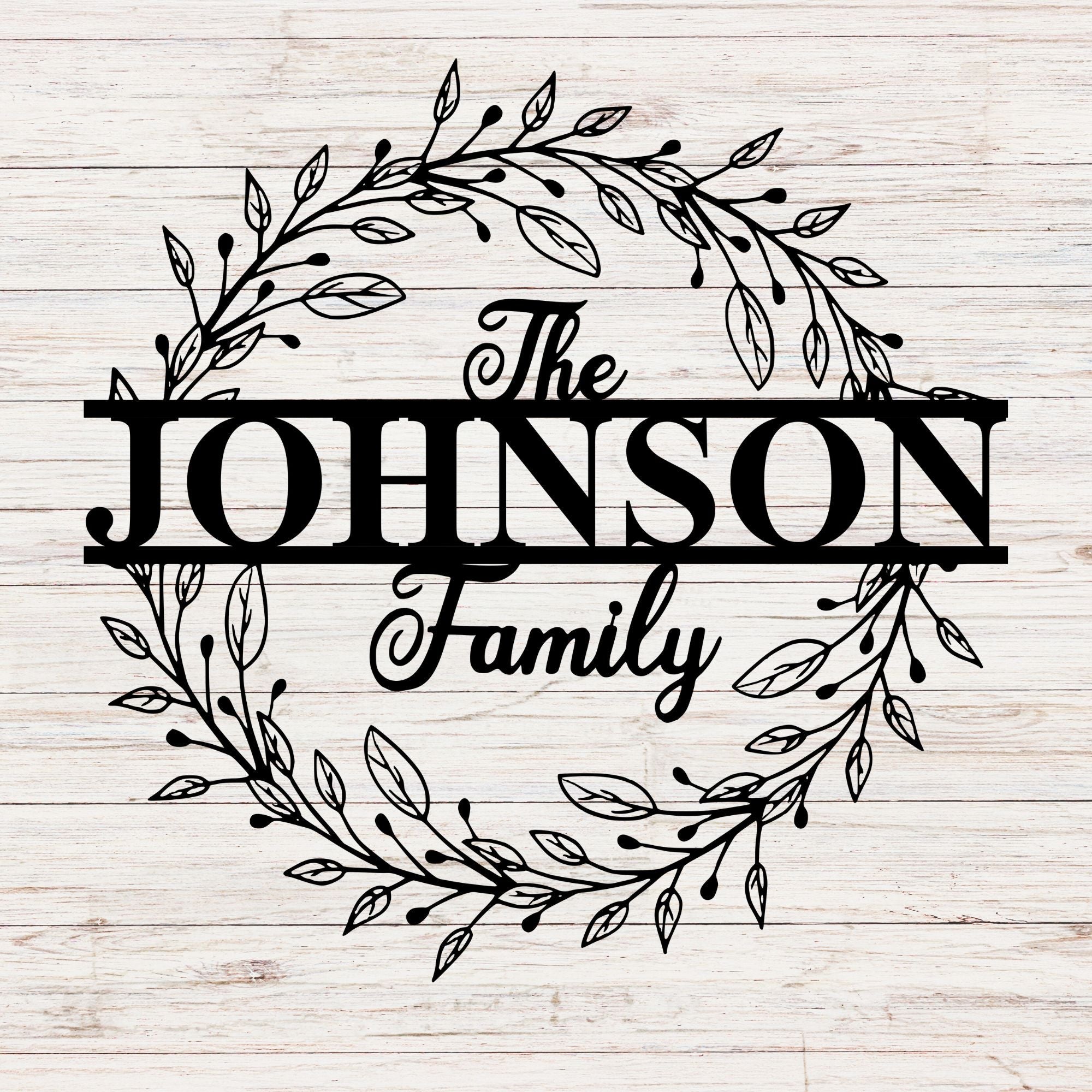 The Floral Family Metal Sign - Cool Metal Signs