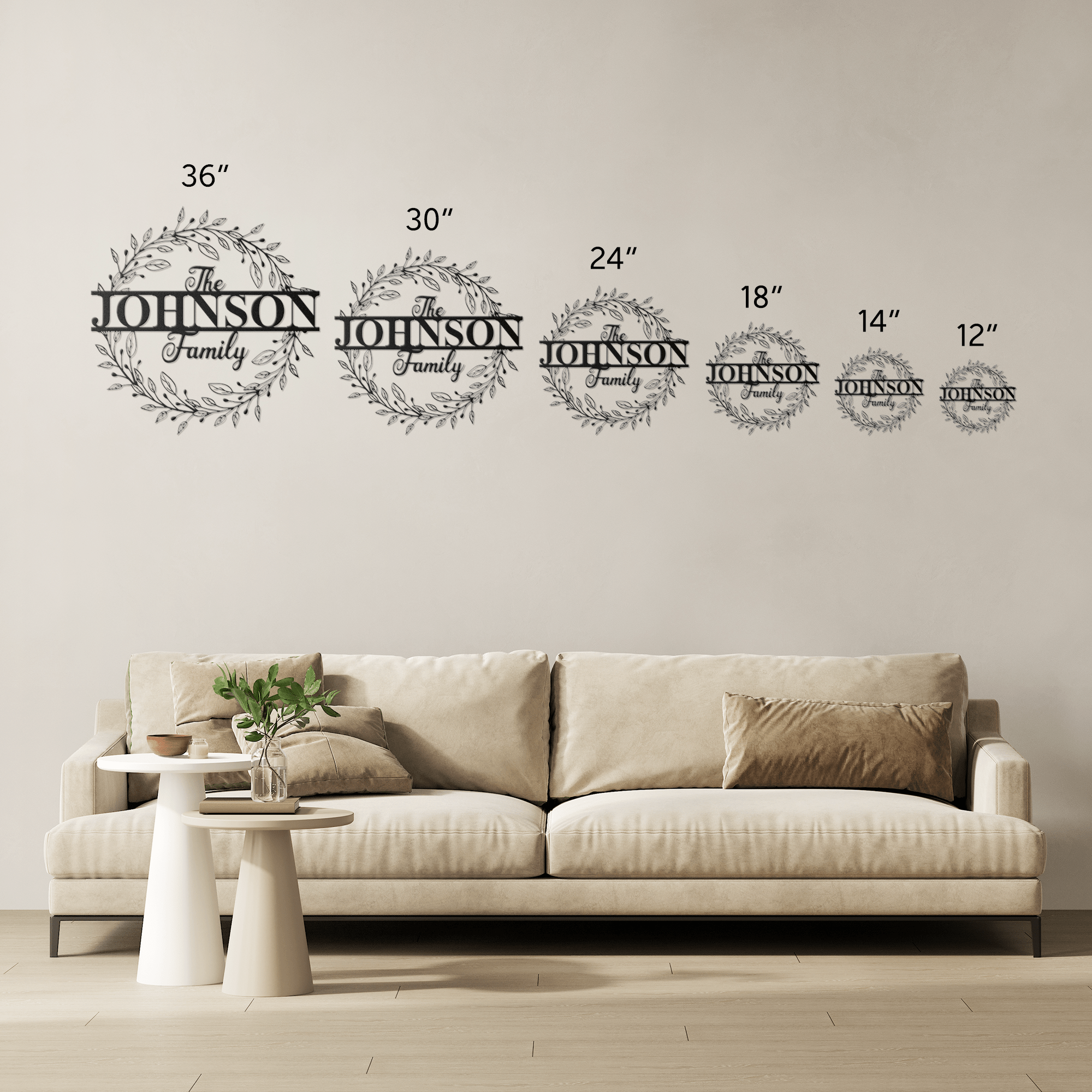 The Floral Family Metal Sign - Cool Metal Signs