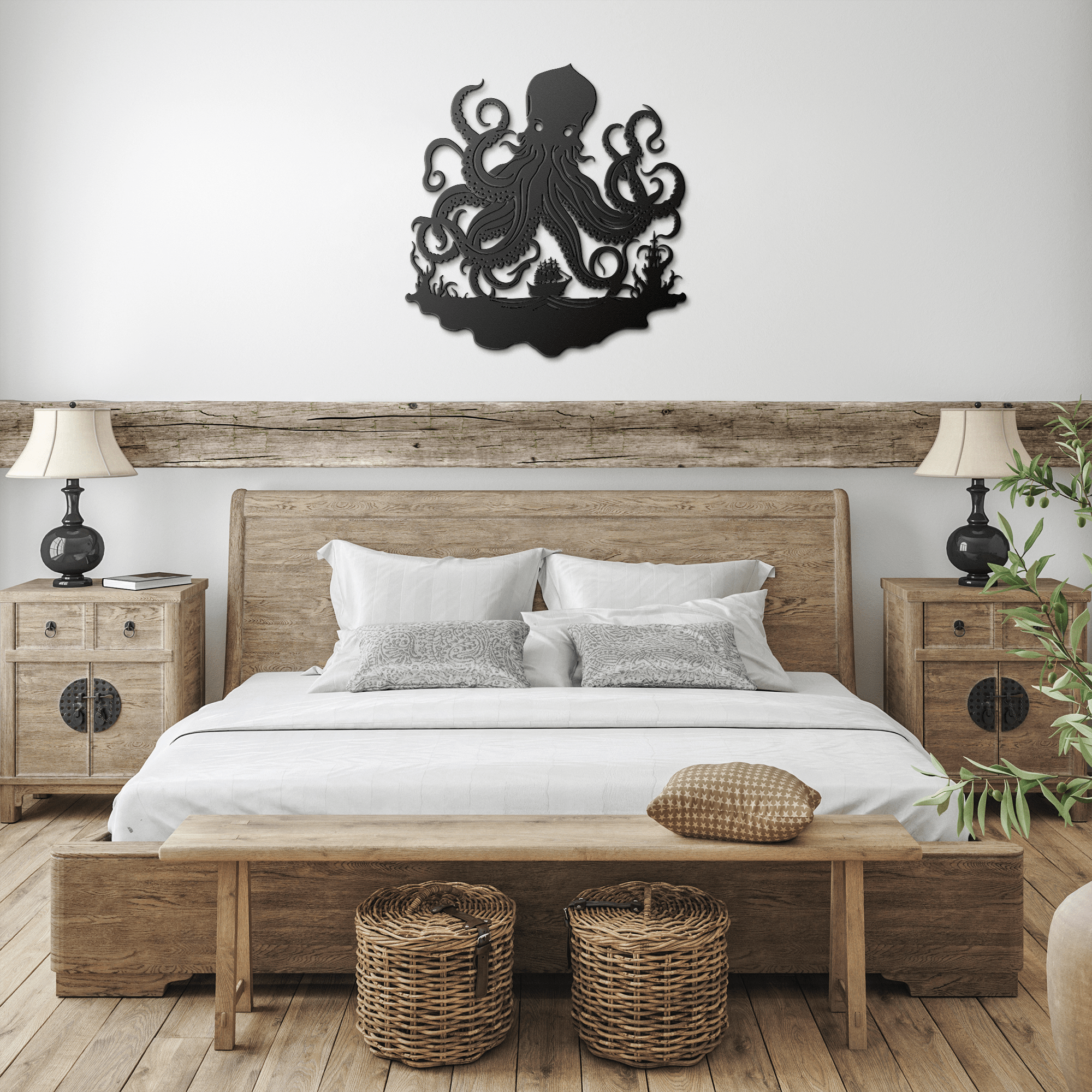 The Kraken Metal Sign - Cool Metal Signs