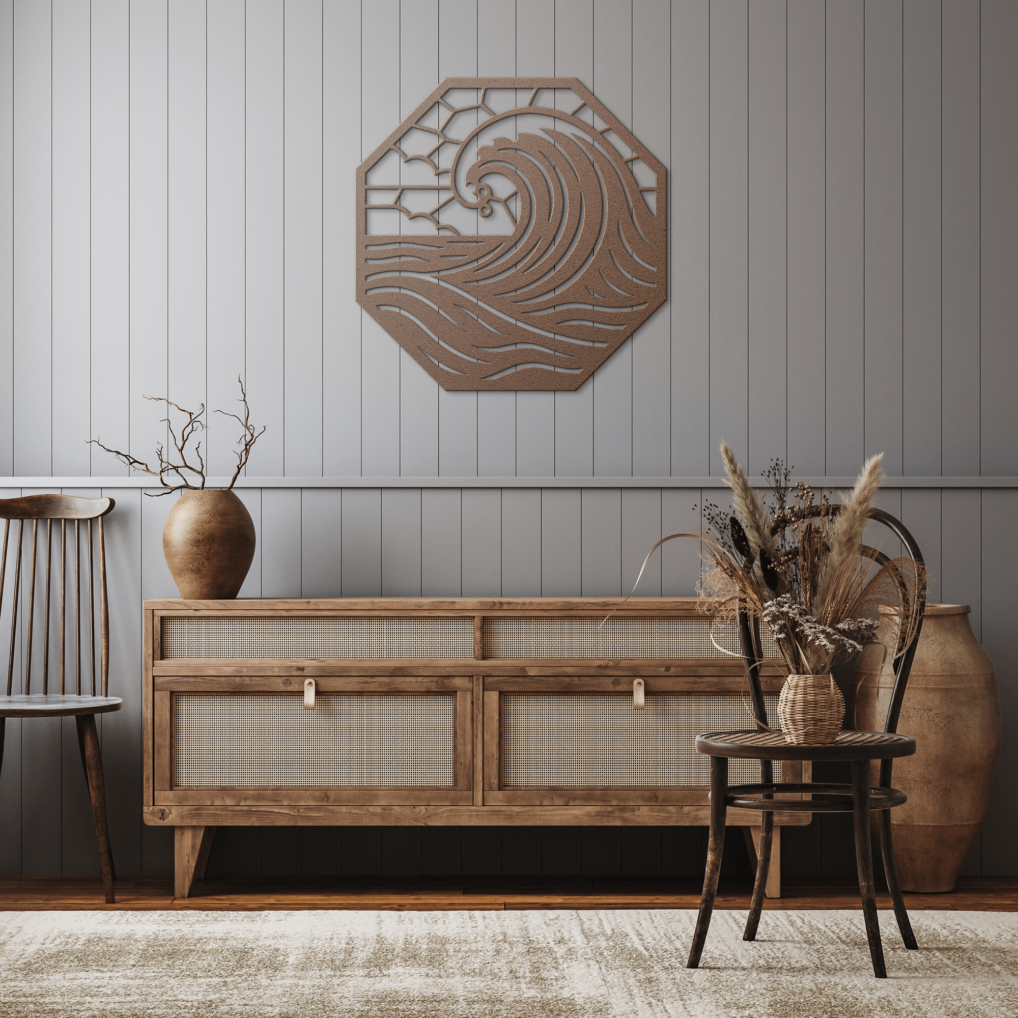 Wave Harmony Metal Sign - Cool Metal Signs