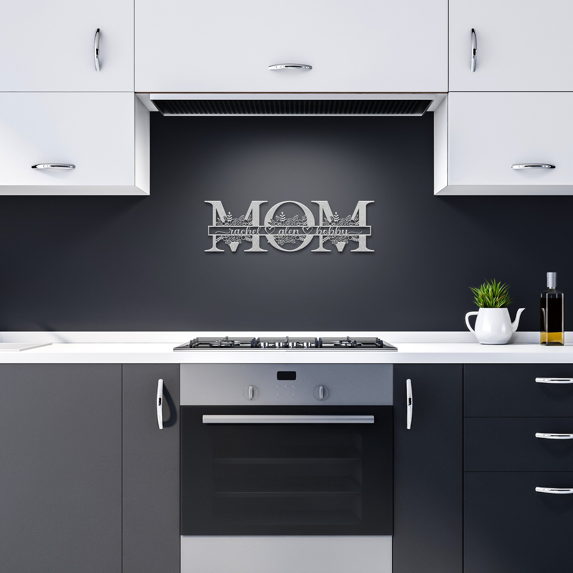 Personalized MOM Monogram - Floral