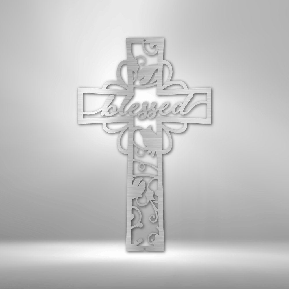 Blessed Cross - Steel Sign - Cool Metal Signs