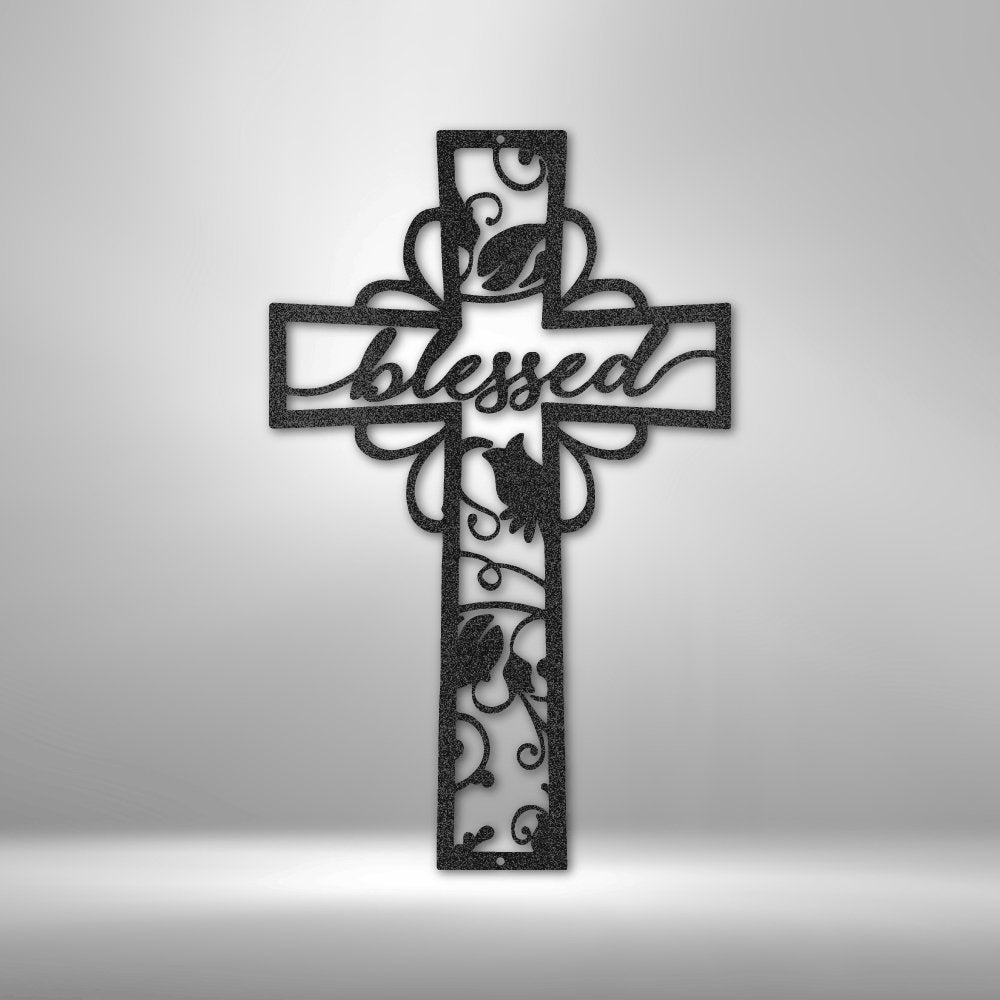 Blessed Cross - Steel Sign - Cool Metal Signs