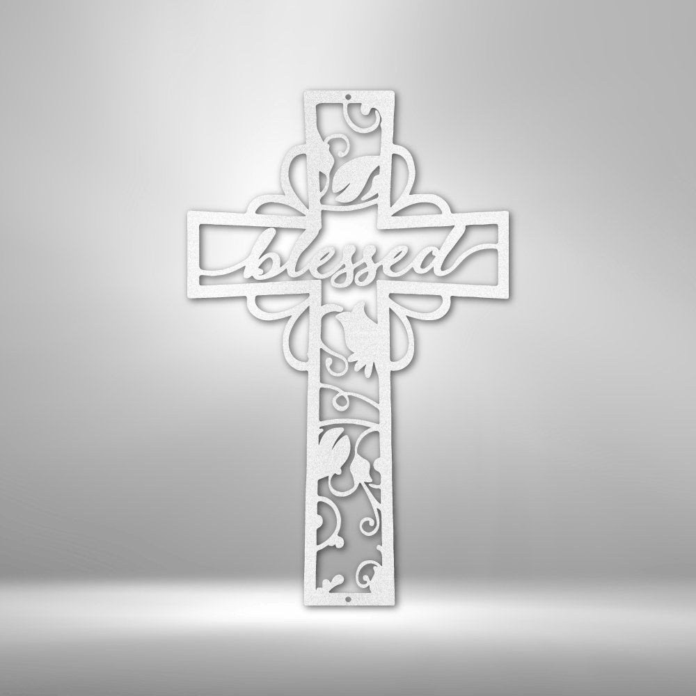 Blessed Cross - Steel Sign - Cool Metal Signs