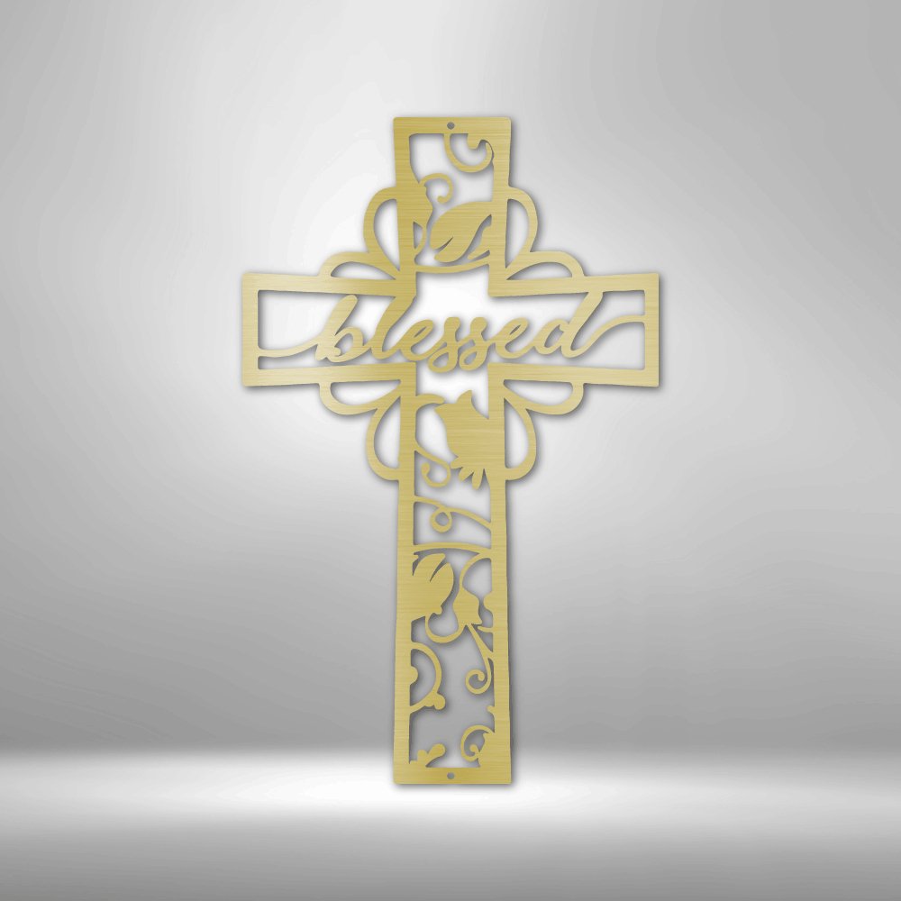 Blessed Cross - Steel Sign - Cool Metal Signs