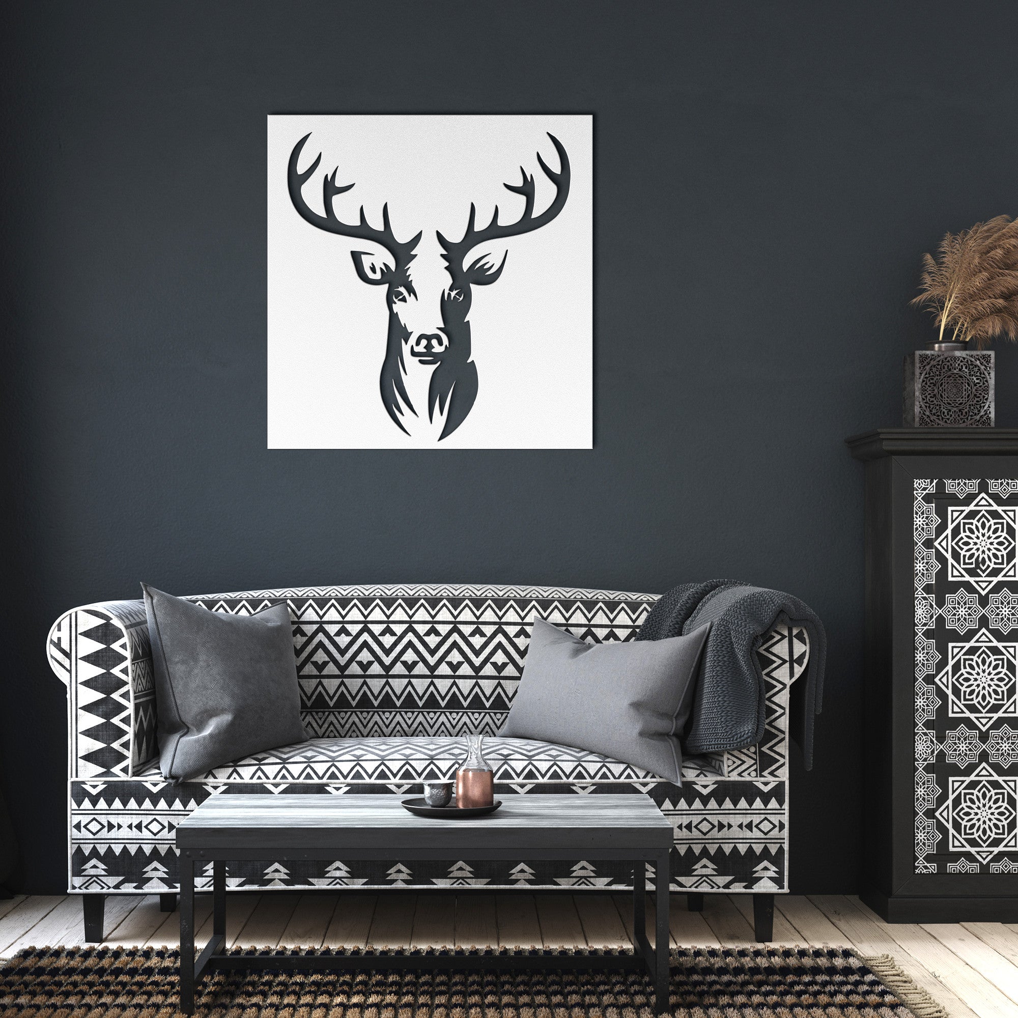 Deer Metal Wall Art - Cool Metal Signs