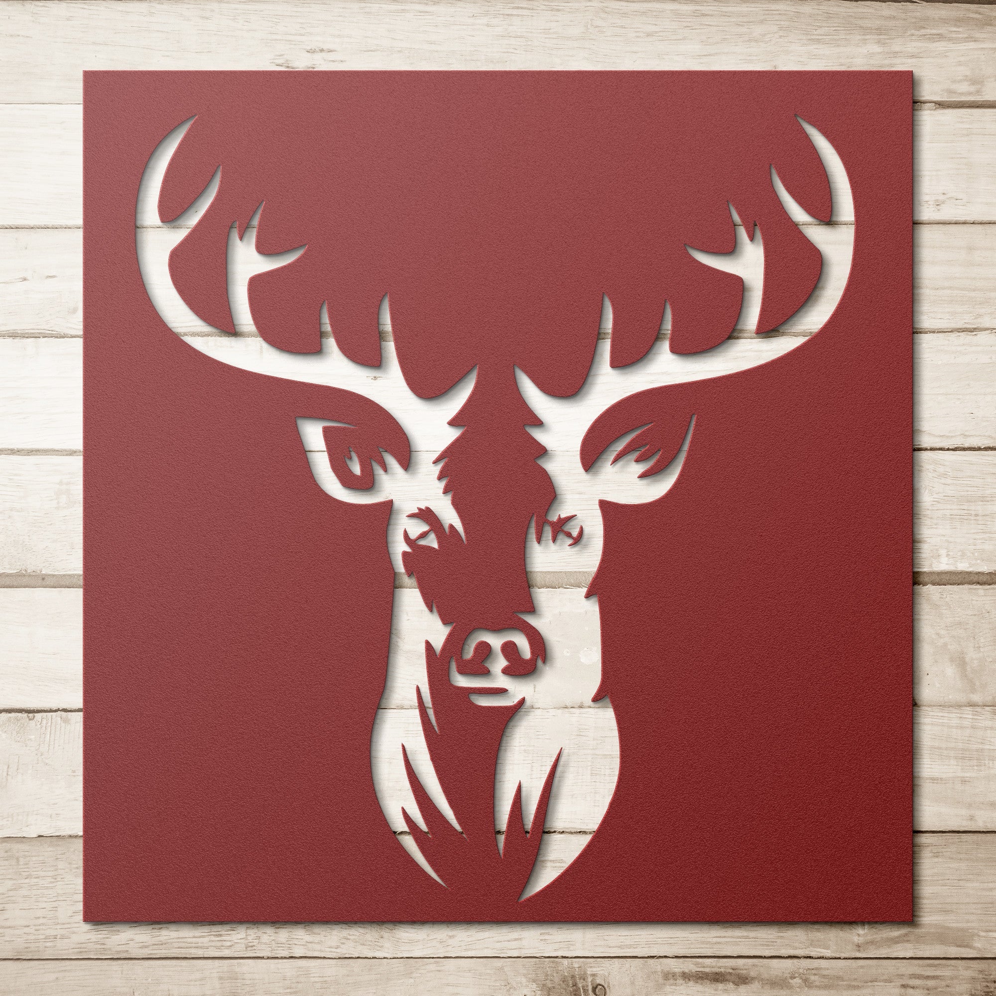 Deer Metal Wall Art - Cool Metal Signs