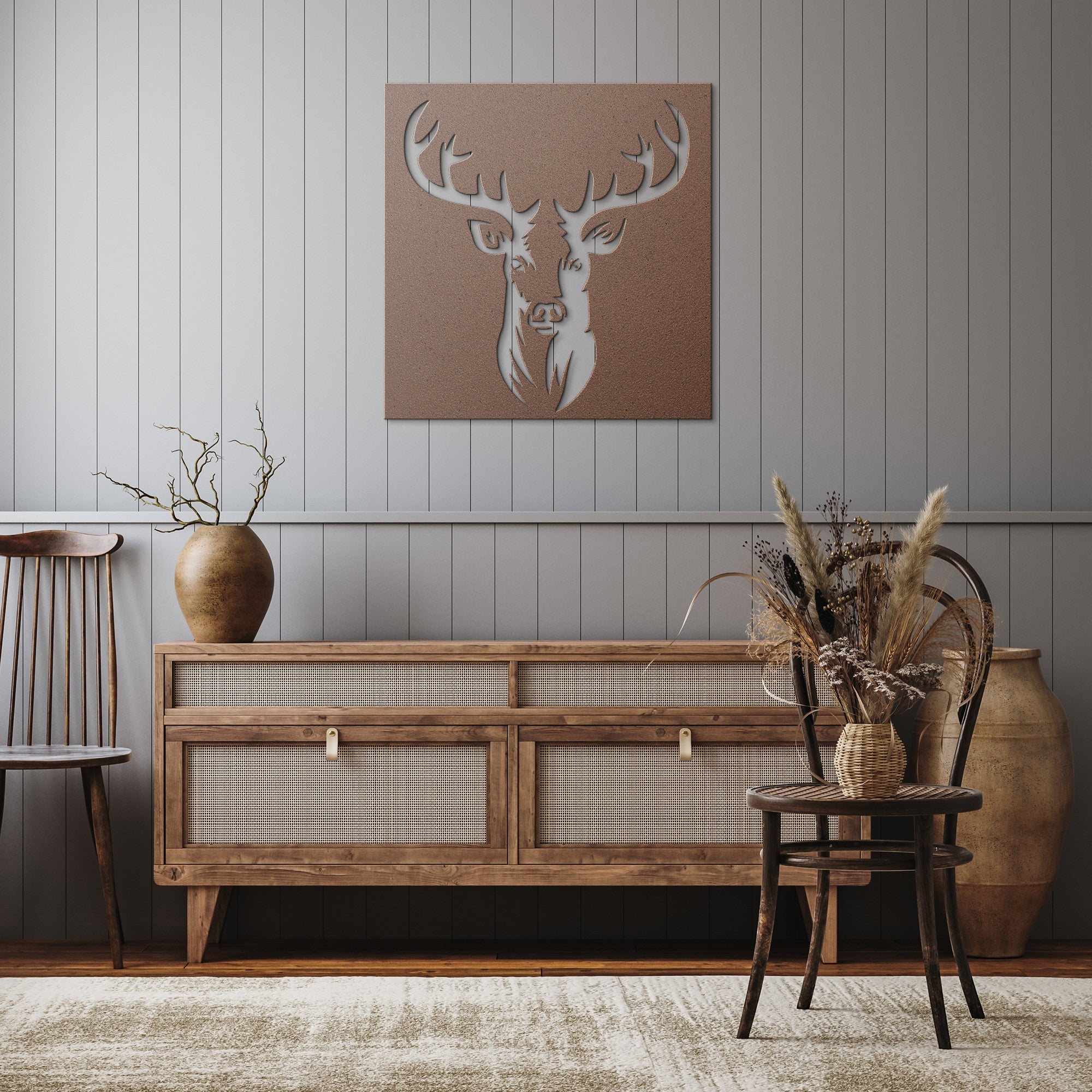 Deer Metal Wall Art - Cool Metal Signs