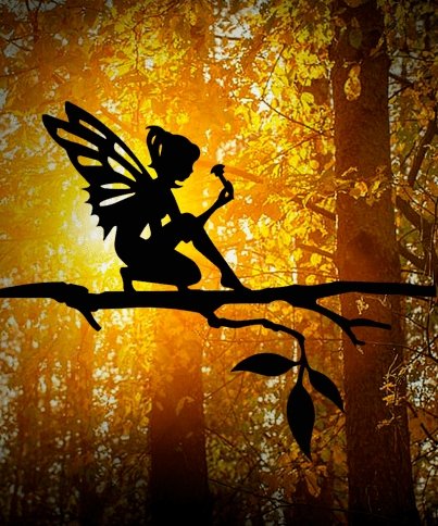 Fairy Tree Metal Art - Cool Metal Signs