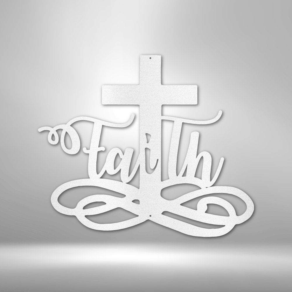 Faith Cross - Steel Sign - Cool Metal Signs