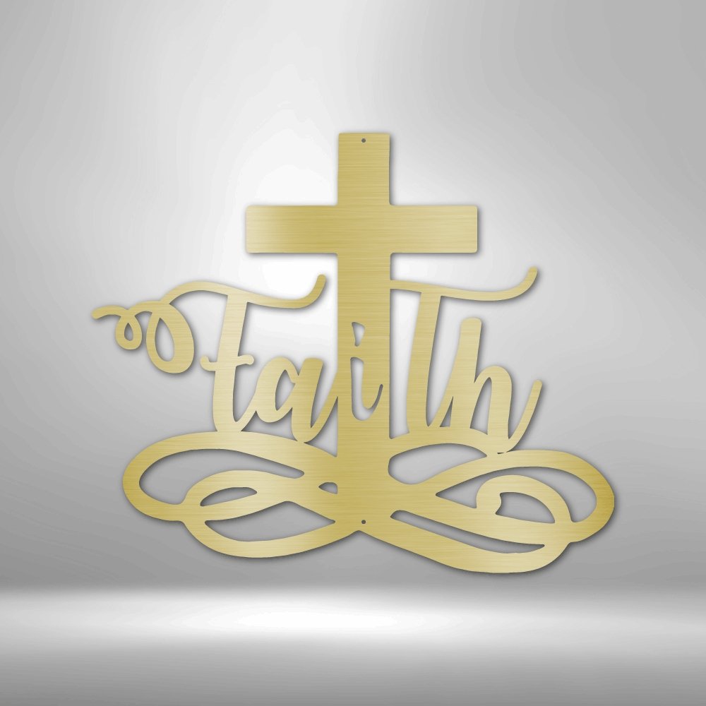 Faith Cross - Steel Sign - Cool Metal Signs