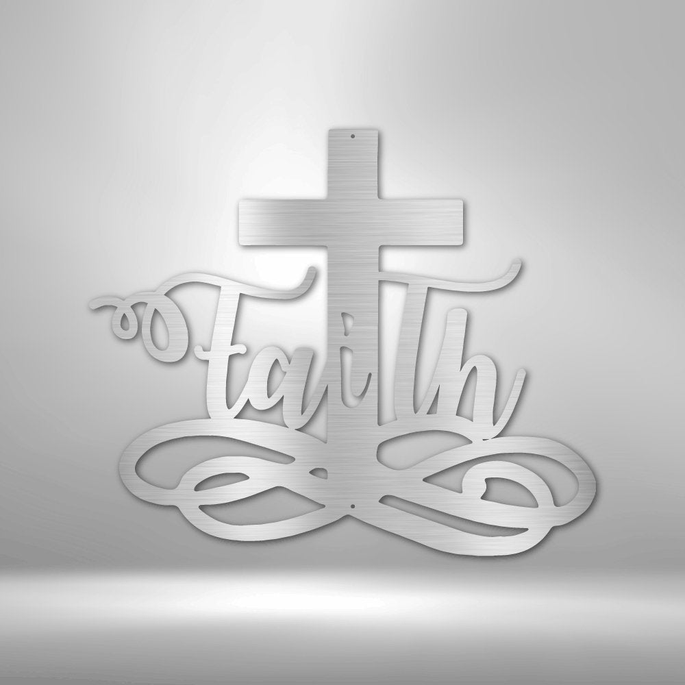 Faith Cross - Steel Sign - Cool Metal Signs