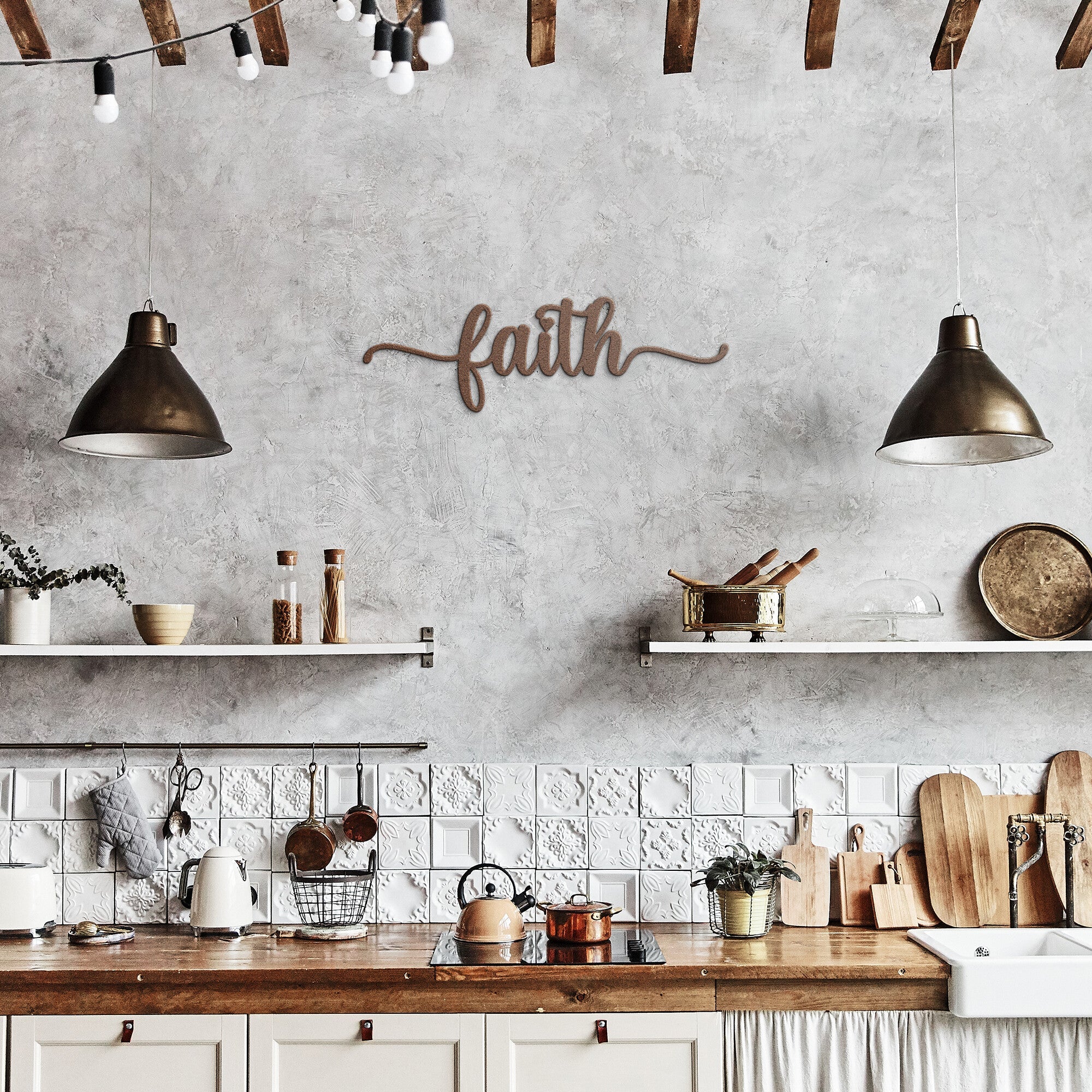 Faith Sign - Cool Metal Signs