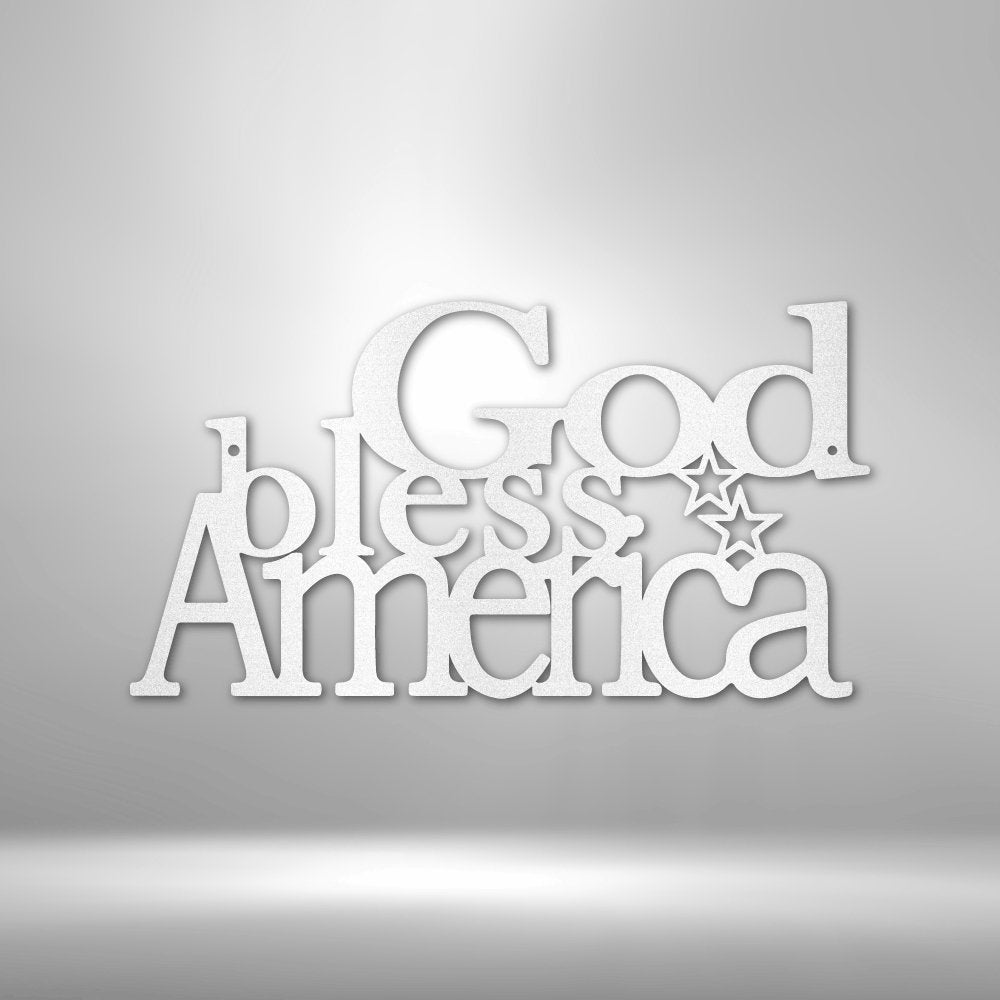 God Bless America - Steel Sign - Cool Metal Signs