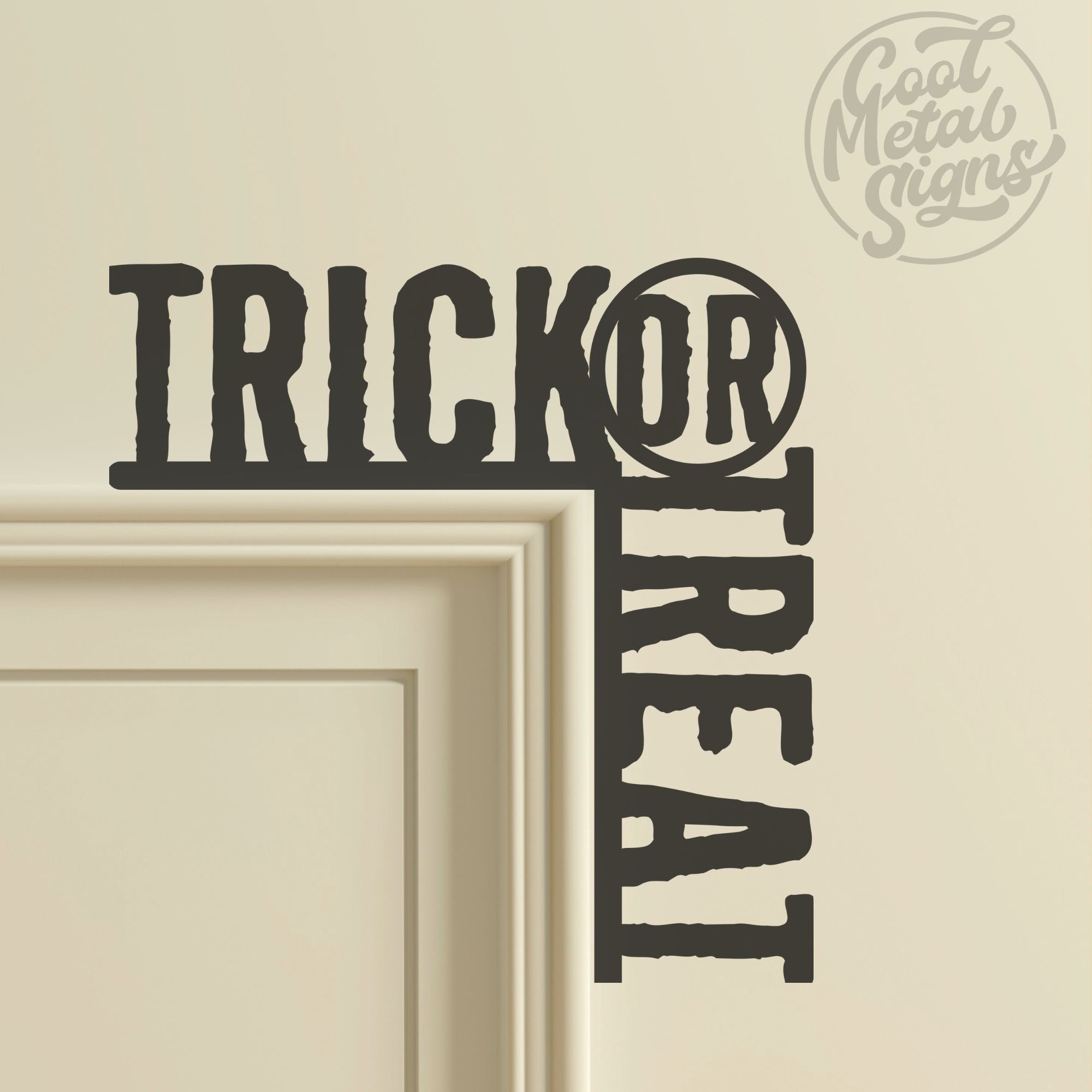 Halloween Door Corner Trim Sign - Cool Metal Signs