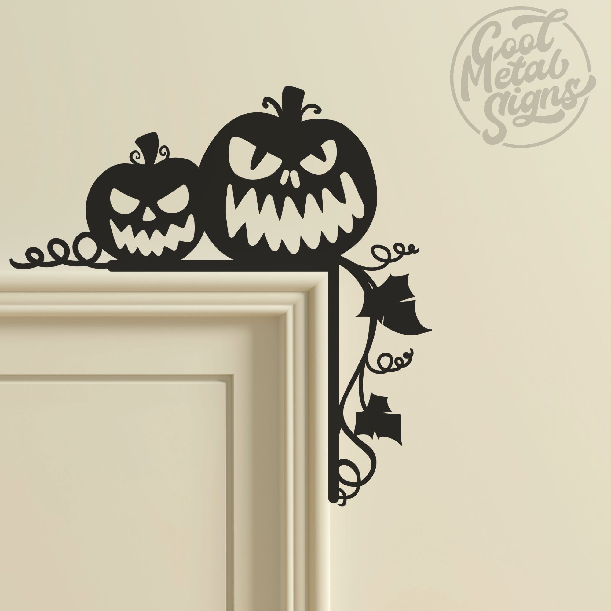 Halloween Door Corner Trim Sign - Cool Metal Signs