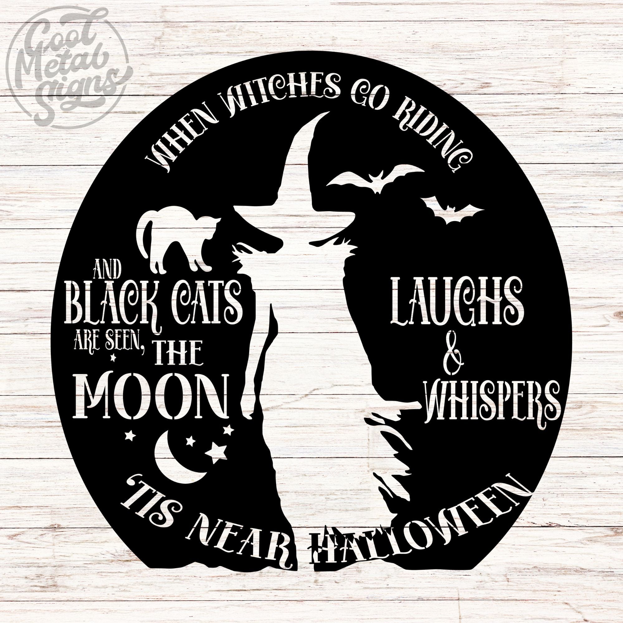 Halloween Witch Sign - Cool Metal Signs
