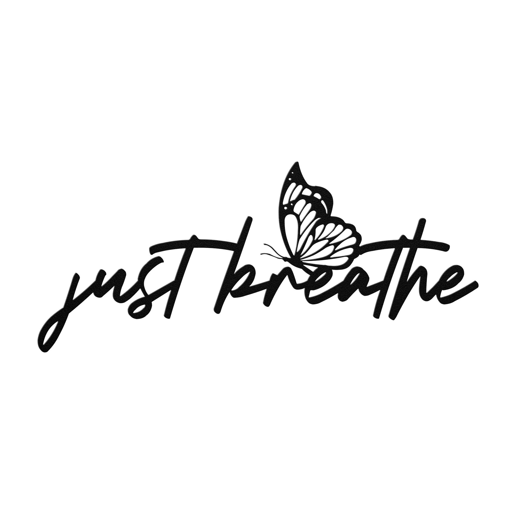 Just Breathe Metal Sign - Cool Metal Signs