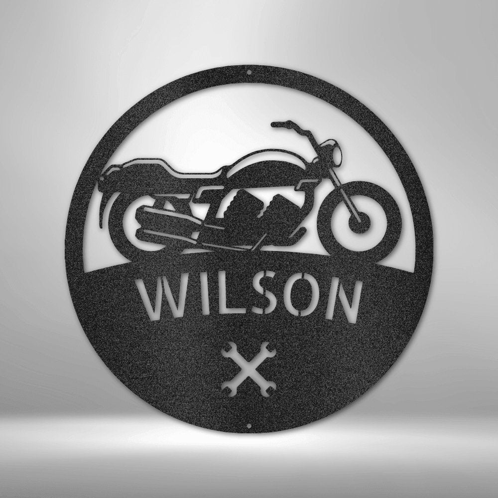 Motorcycle Master Monogram - Cool Metal Signs