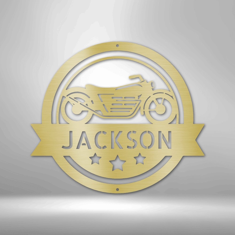 Motorcycle Specialist Monogram - Cool Metal Signs
