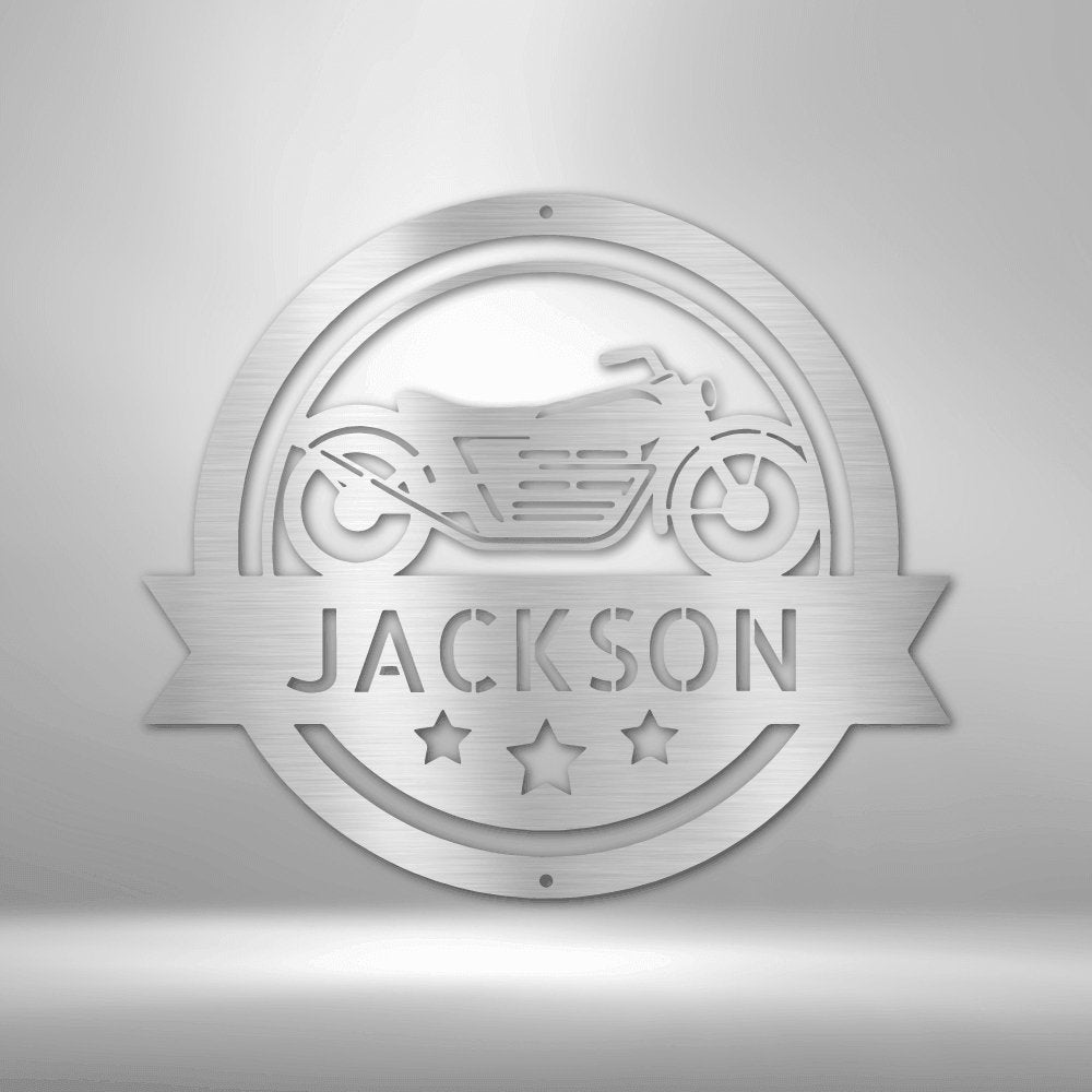 Motorcycle Specialist Monogram - Cool Metal Signs