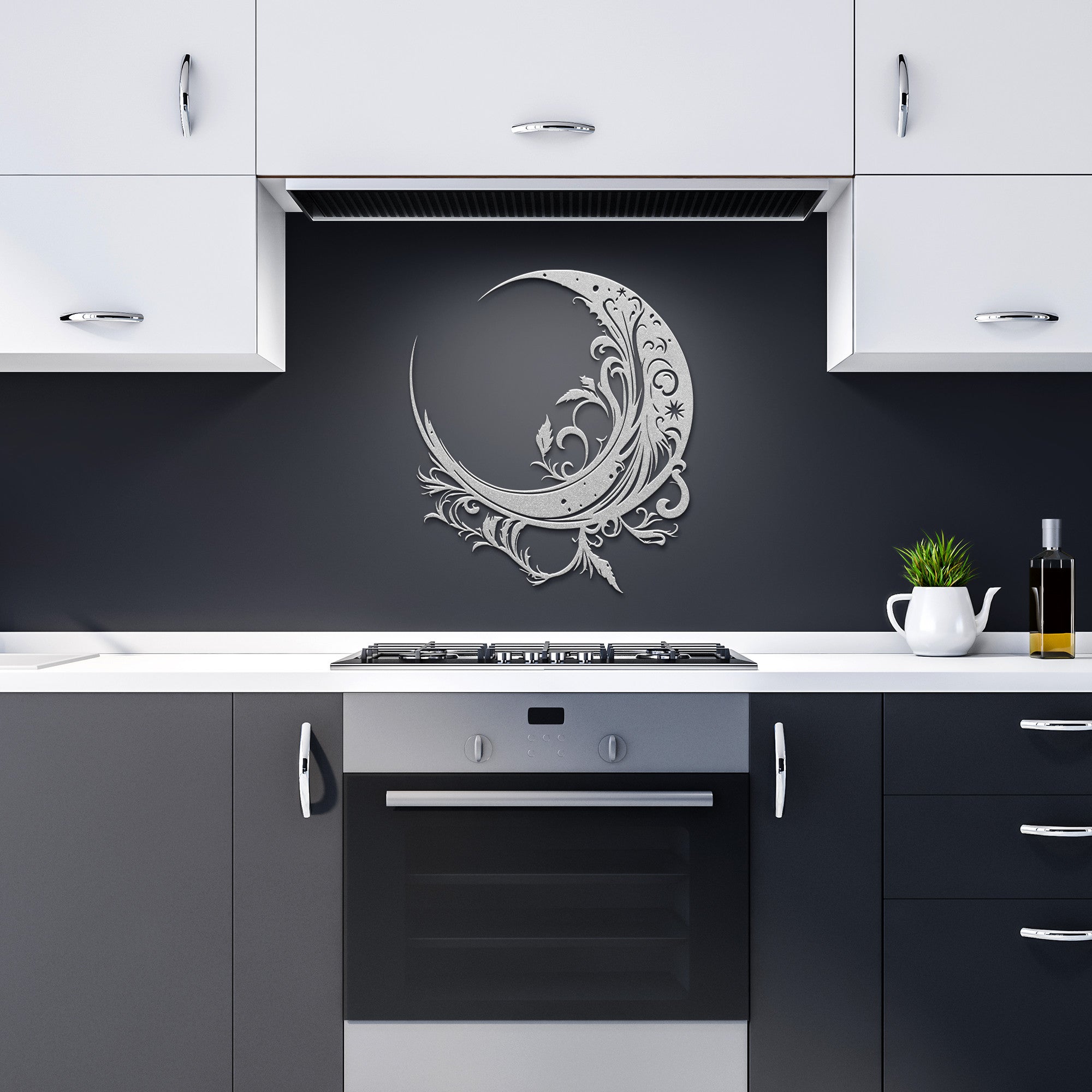 Mystical Crescent Moon Sign - Cool Metal Signs