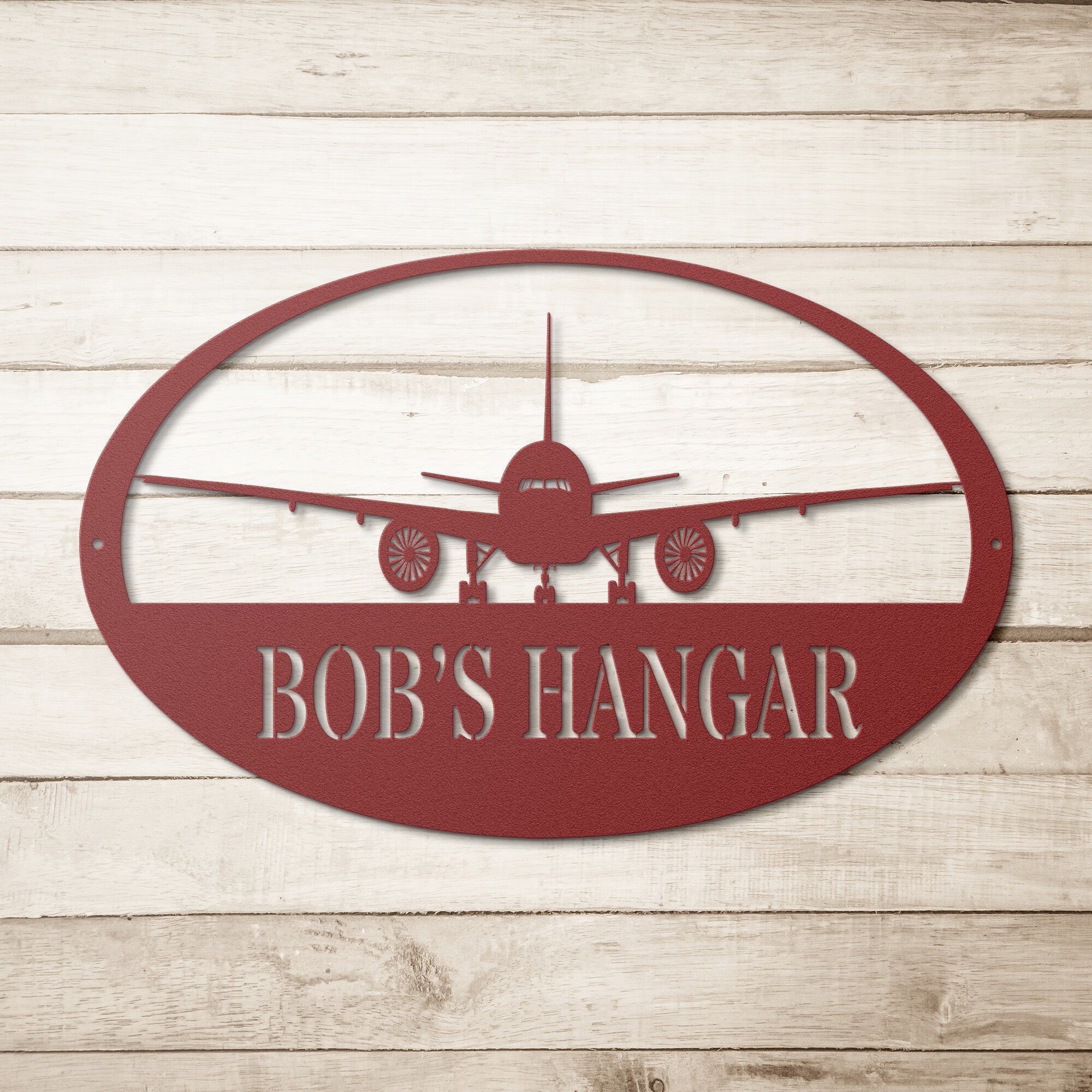 Personalized Airplane Sign - Cool Metal Signs