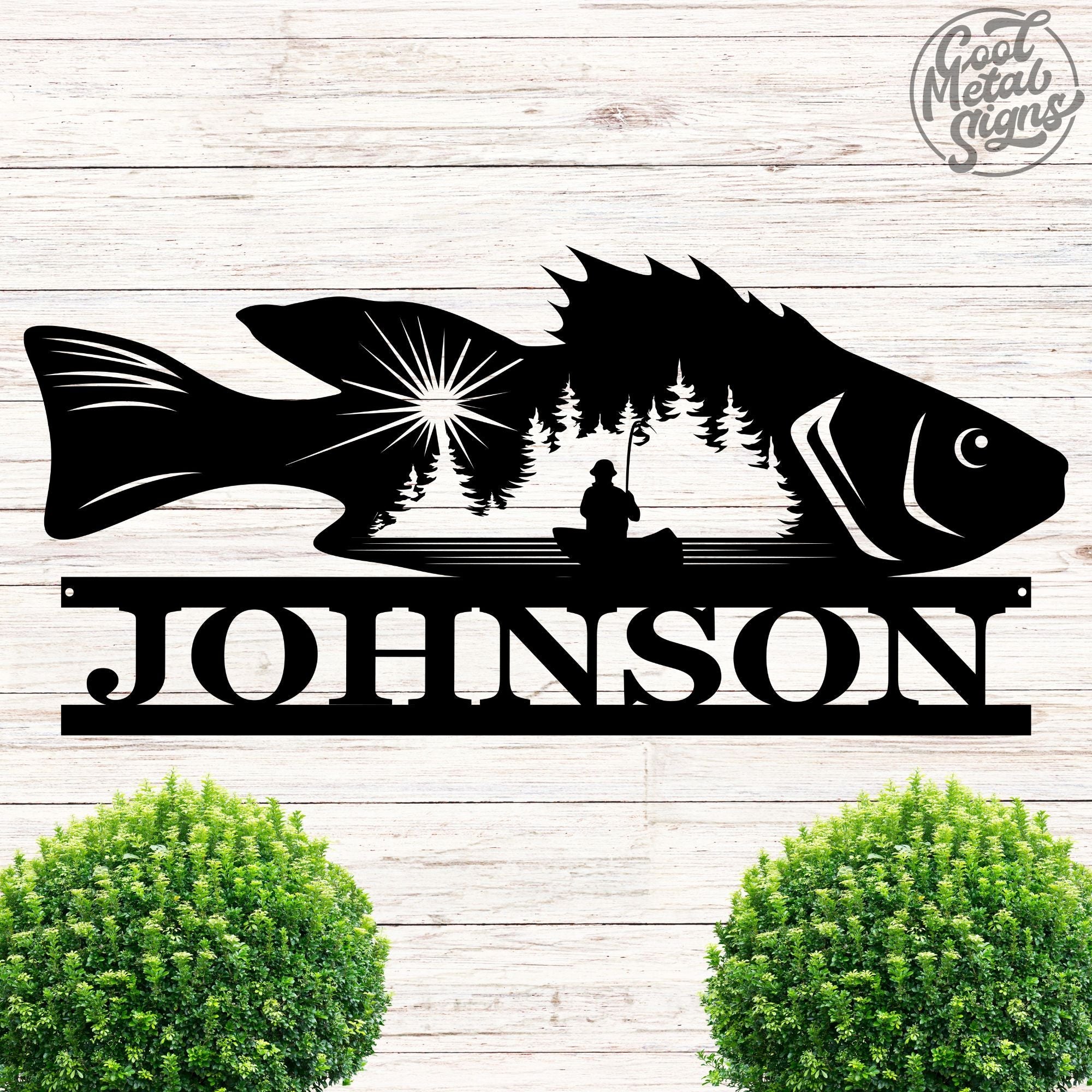 Personalized Bass Scene Sign - Cool Metal Signs