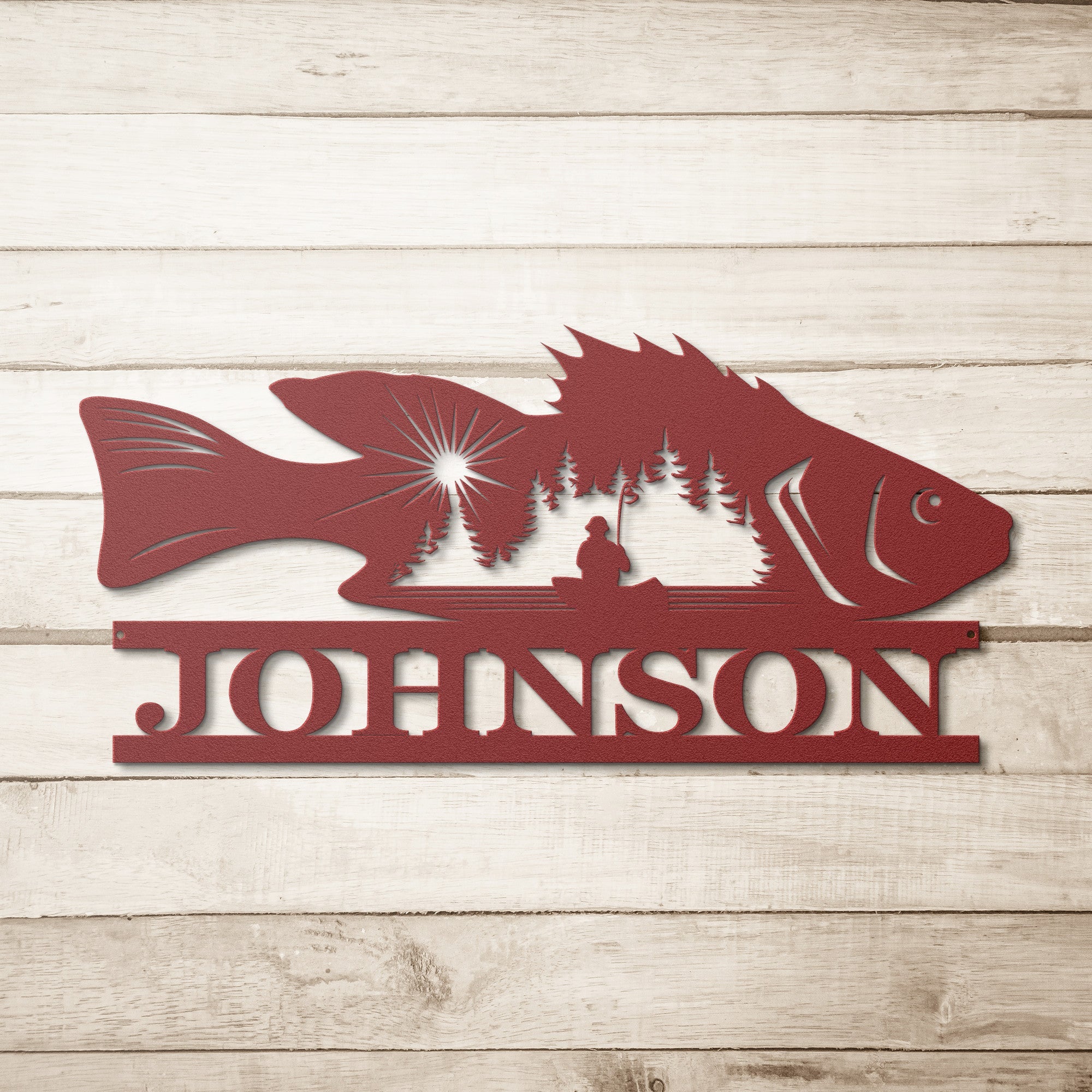 Personalized Bass Sign - Cool Metal Signs