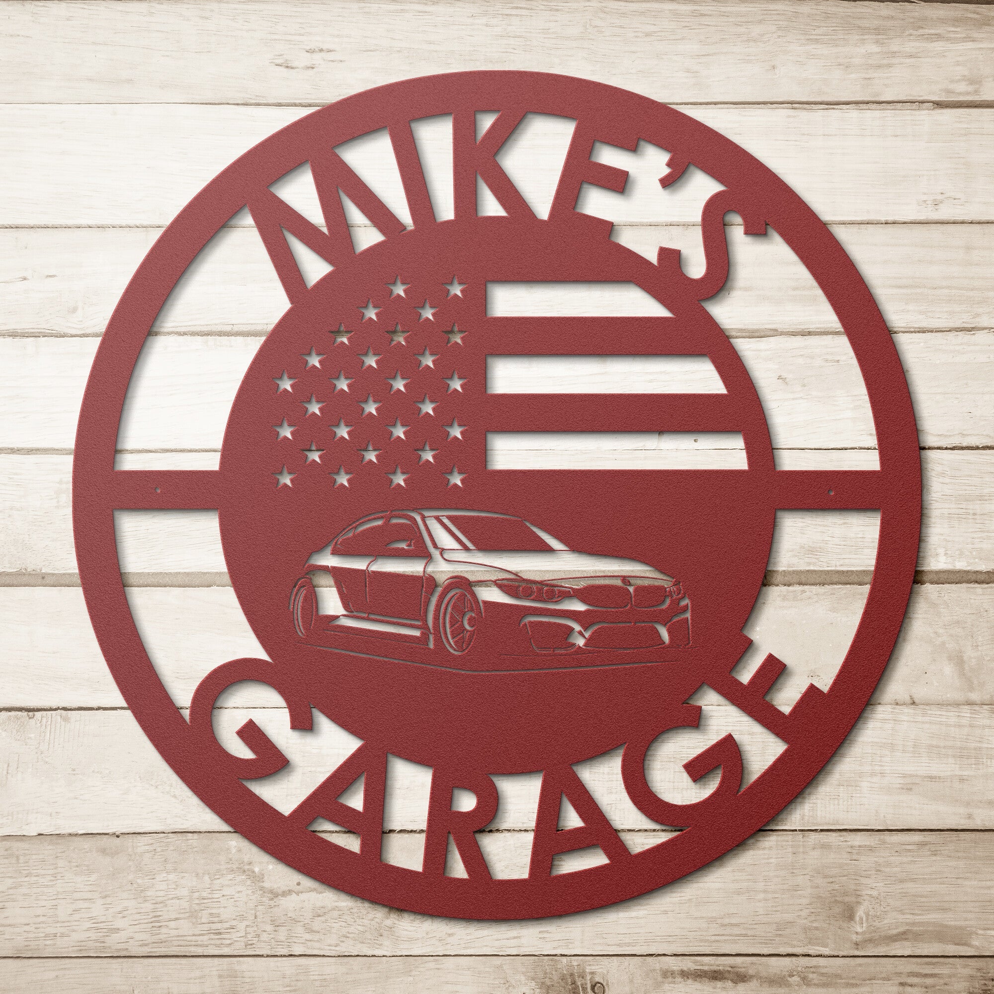 Personalized BMW Garage Sign - Cool Metal Signs