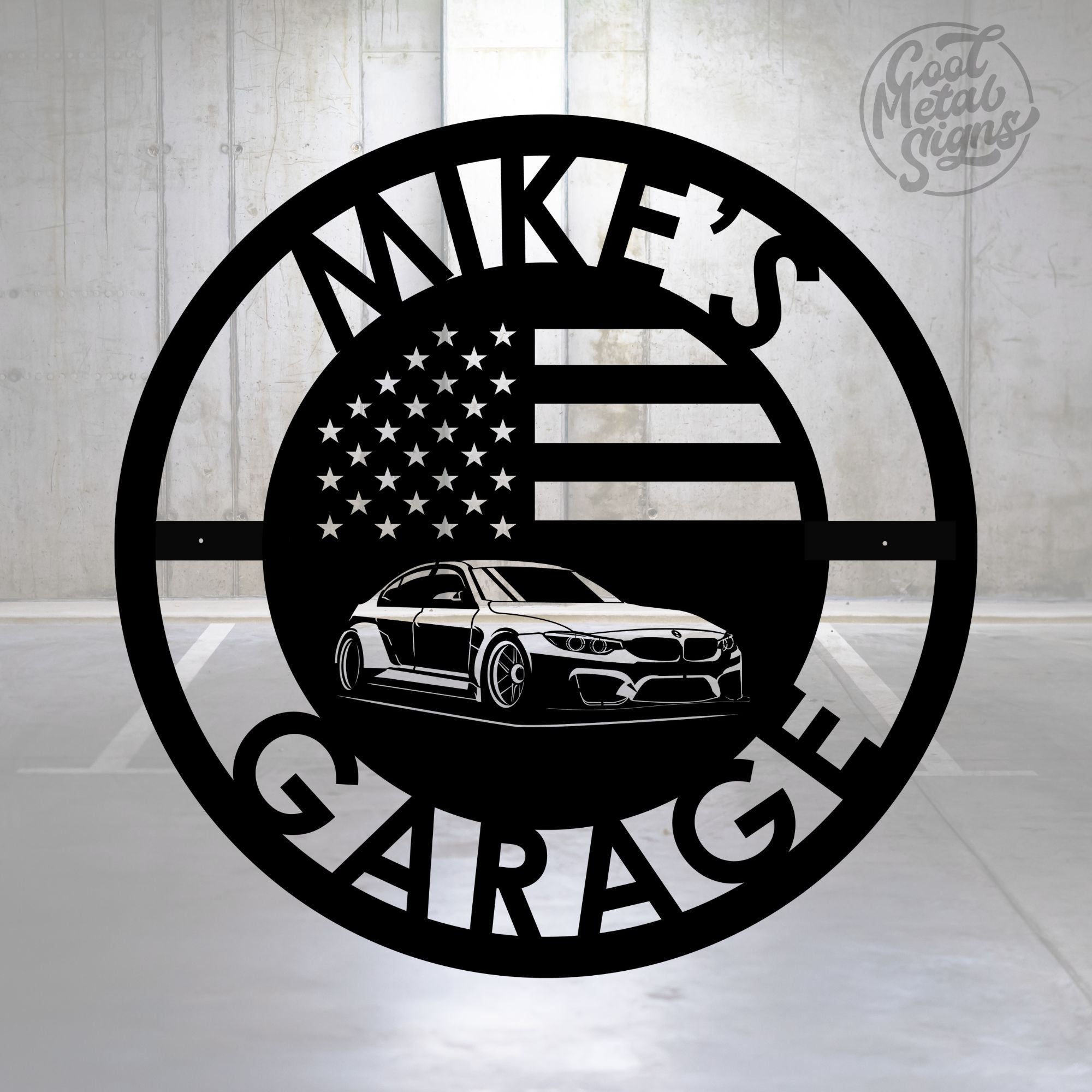 Personalized BMW Garage Sign - Cool Metal Signs