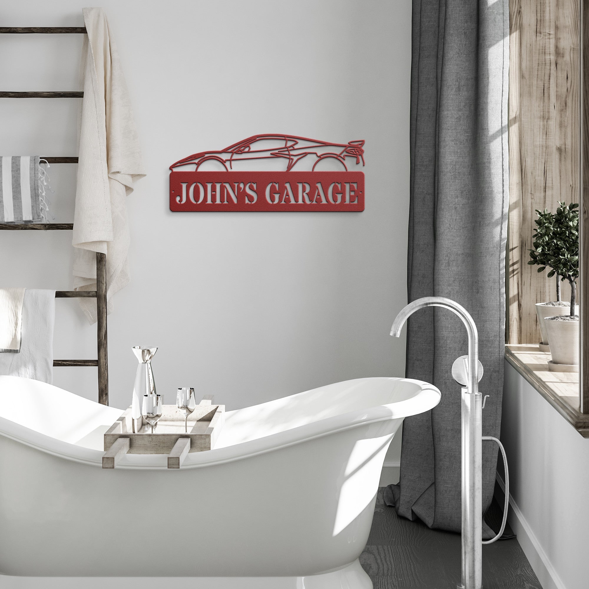 Personalized C8 Corvette Sign - Cool Metal Signs
