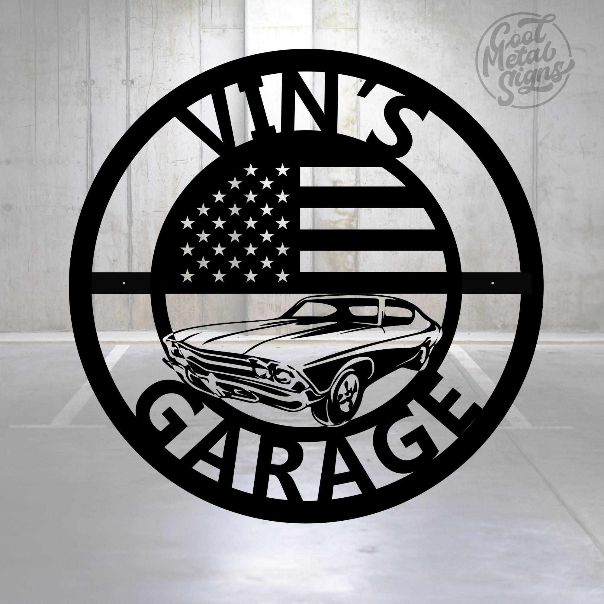 Personalized Chevelle Garage Sign - Cool Metal Signs
