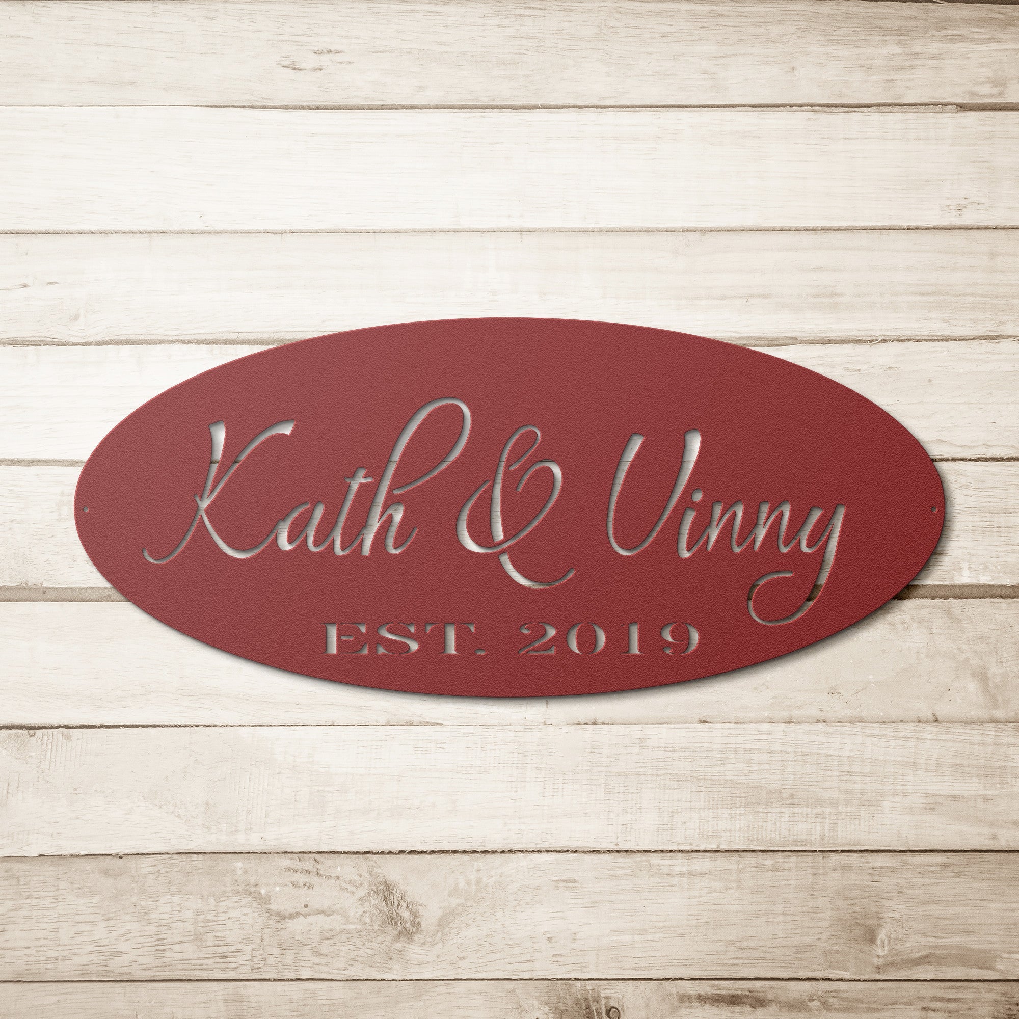 Personalized Couple Sign - Cool Metal Signs