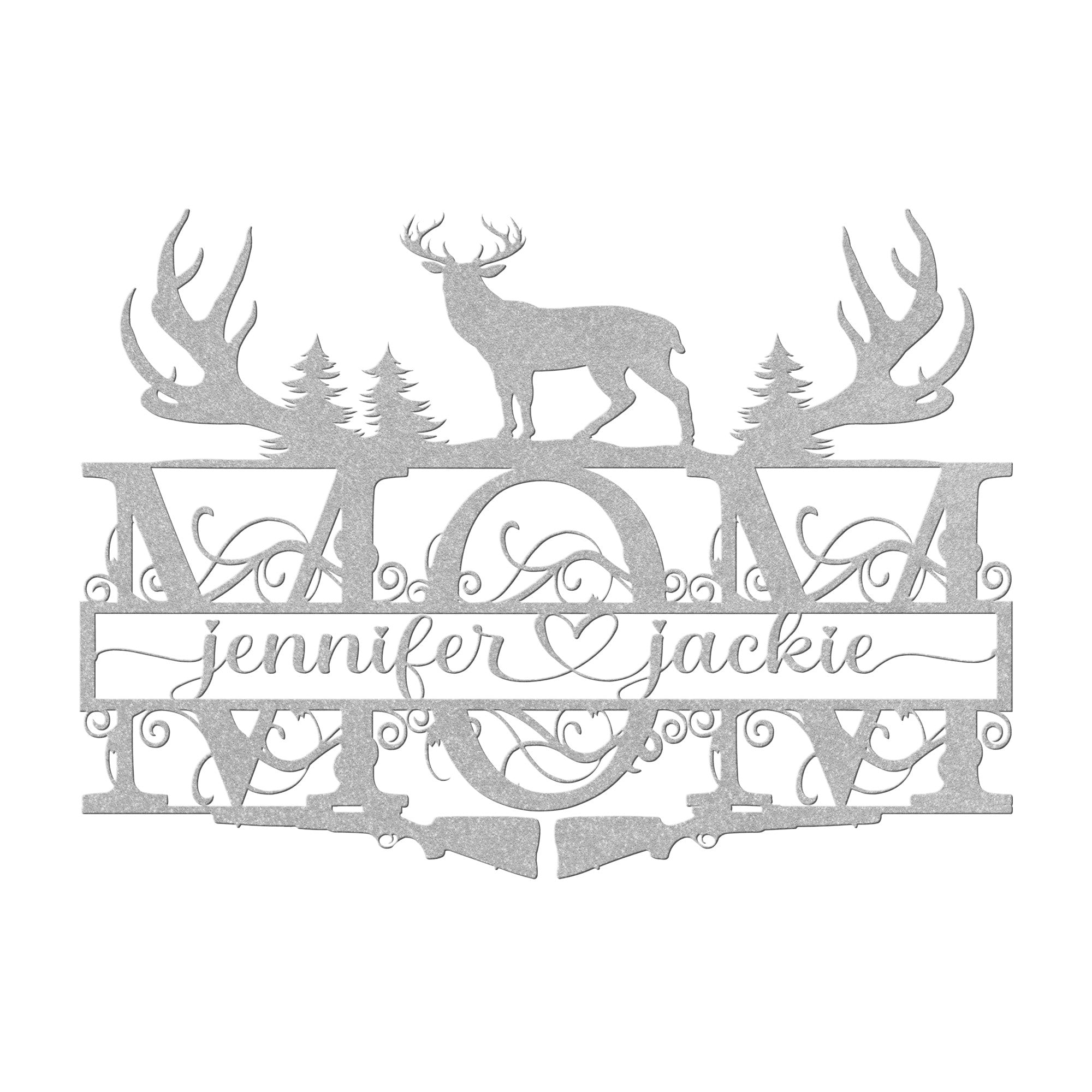 Personalized Deer Mom Sign - Cool Metal Signs