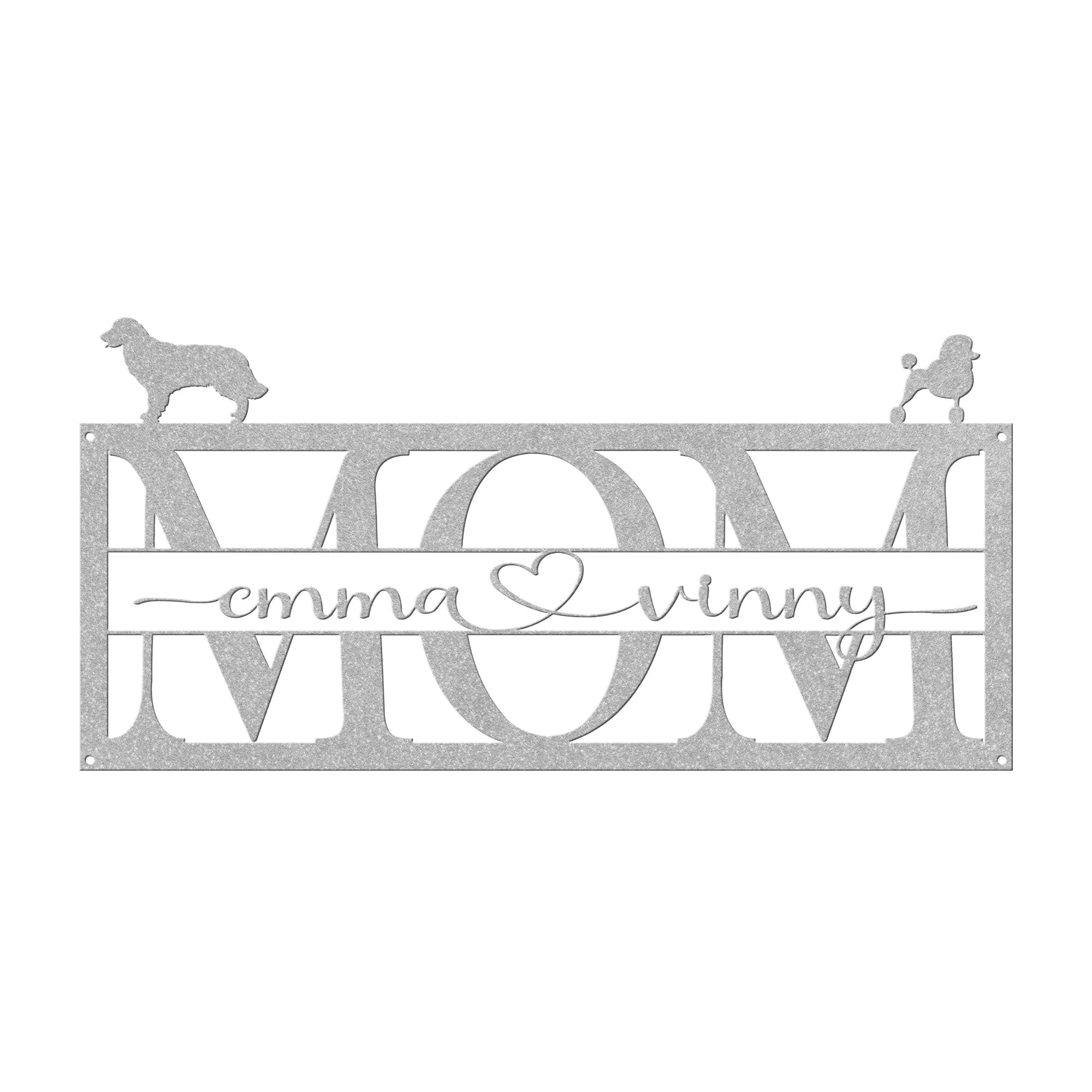 Personalized Dog MOM Sign - Cool Metal Signs